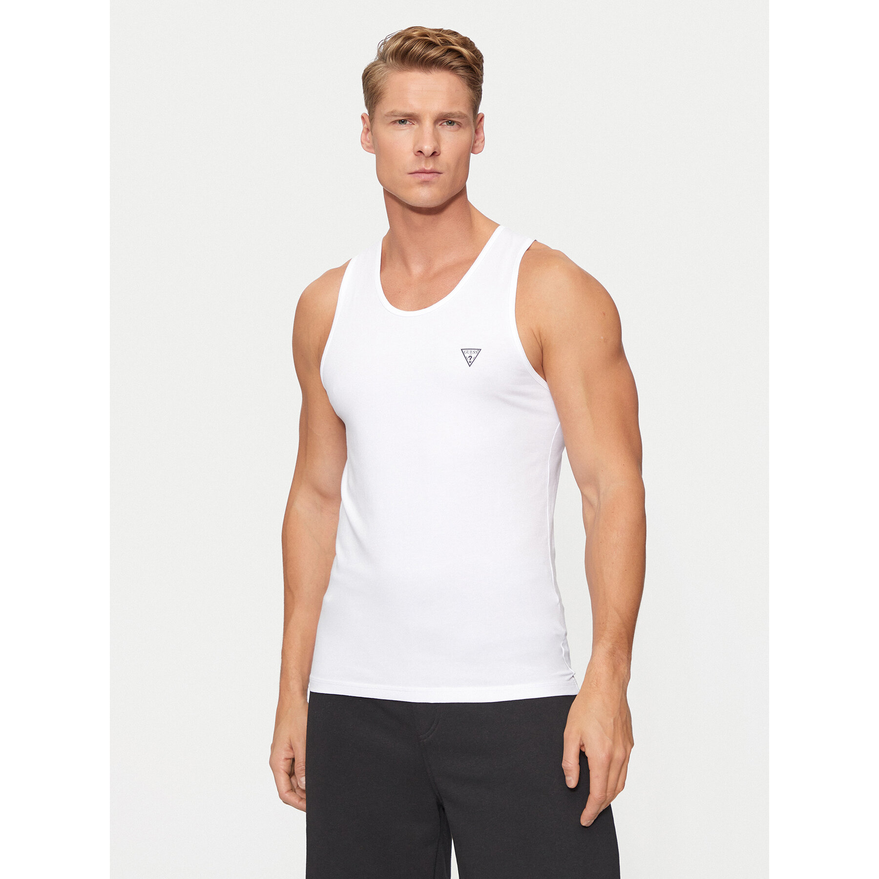 Guess Tank top U97M02 KCD31 Biały Regular Fit