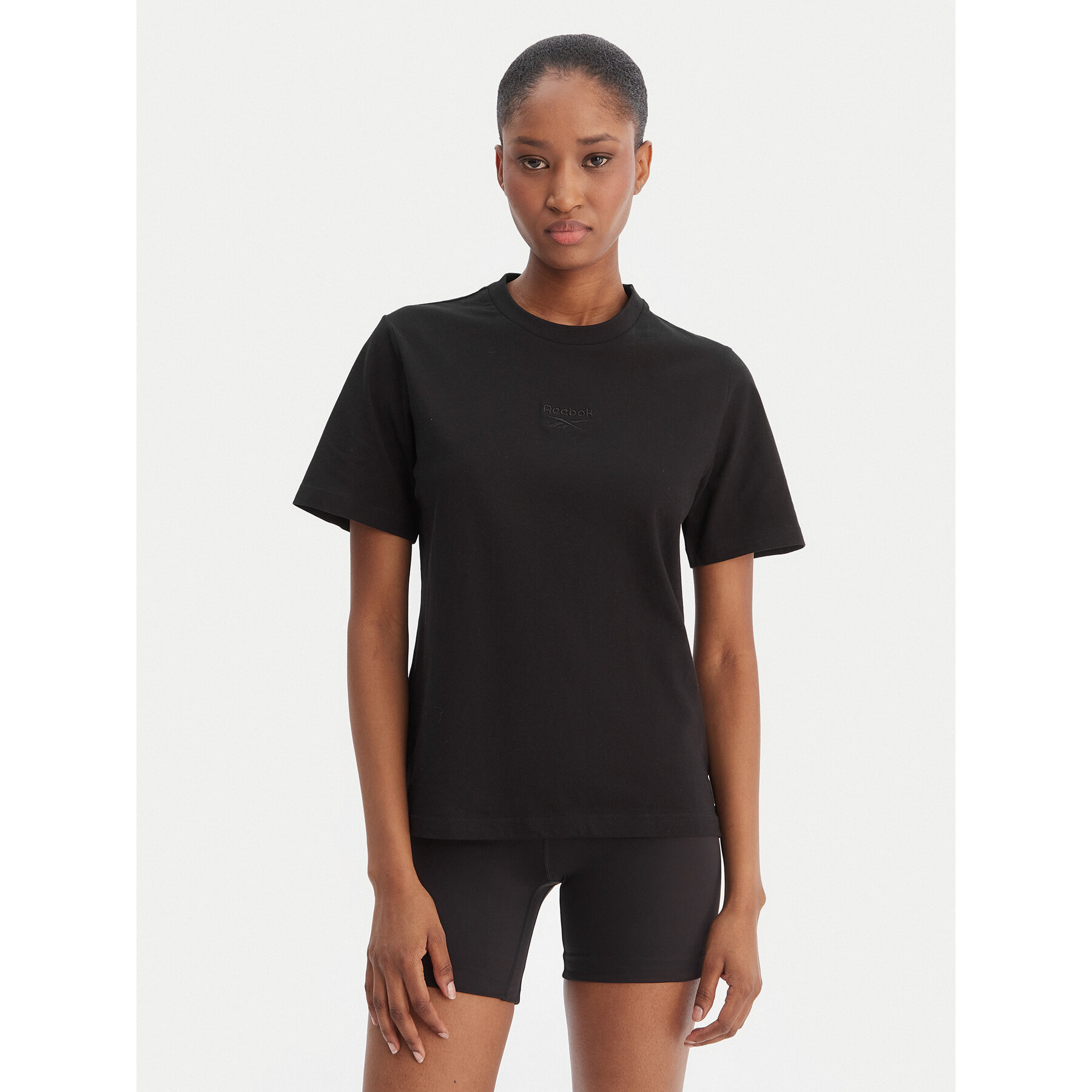 Reebok T-Shirt Ivanna RK25508CCW Czarny Regular Fit