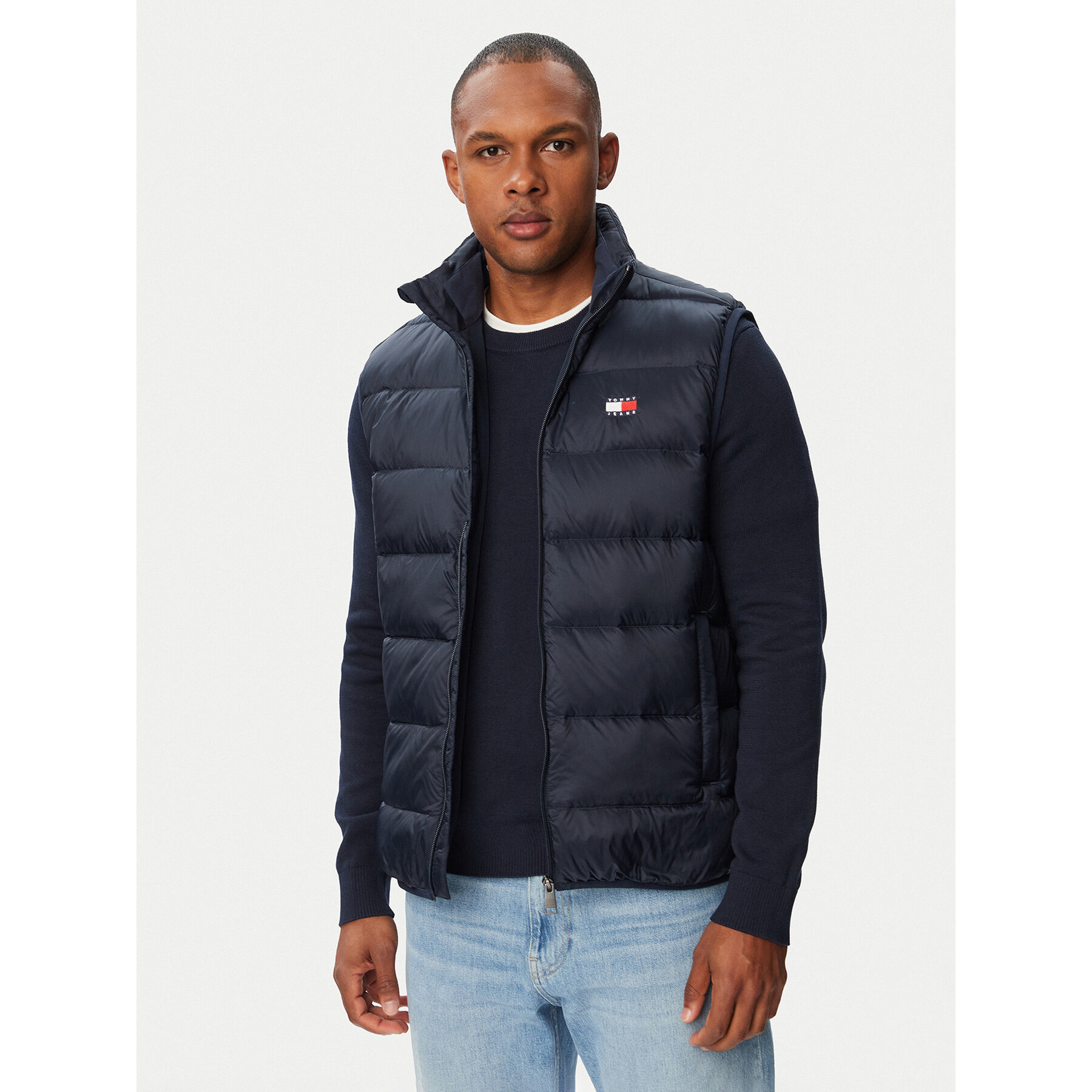 Tommy Jeans Kamizelka DM0DM23232 Granatowy Regular Fit