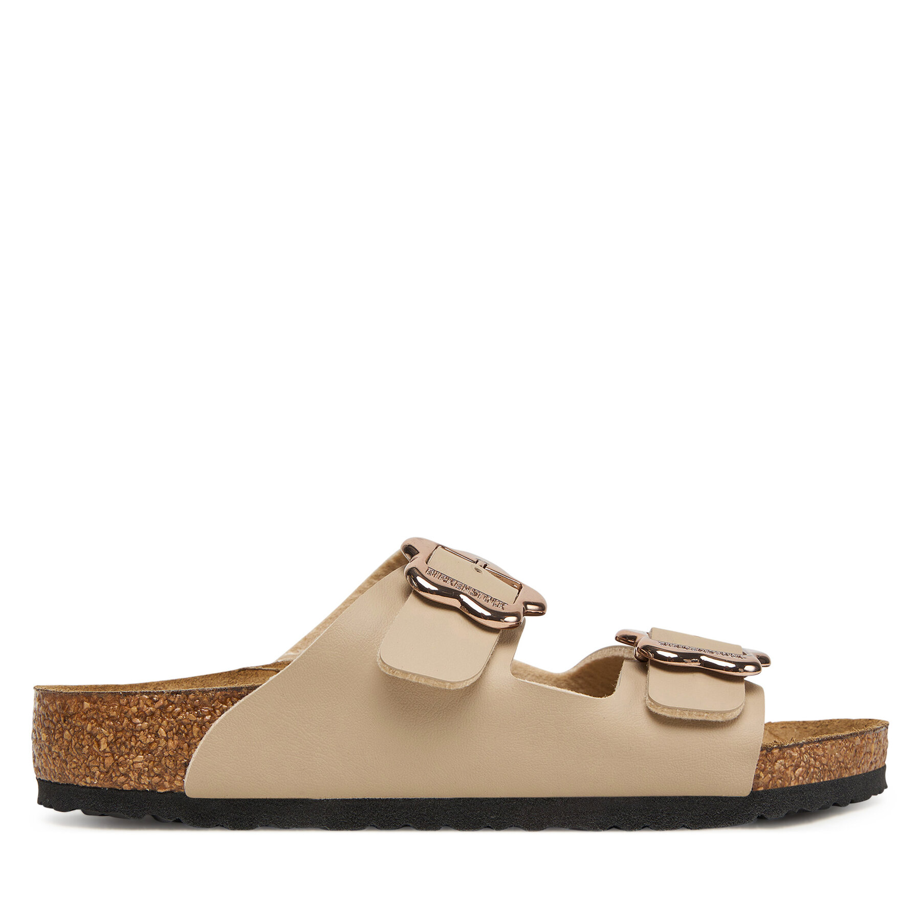 Birkenstock Klapki Arizona Flower Buckle Kids 1030419 S Beżowy