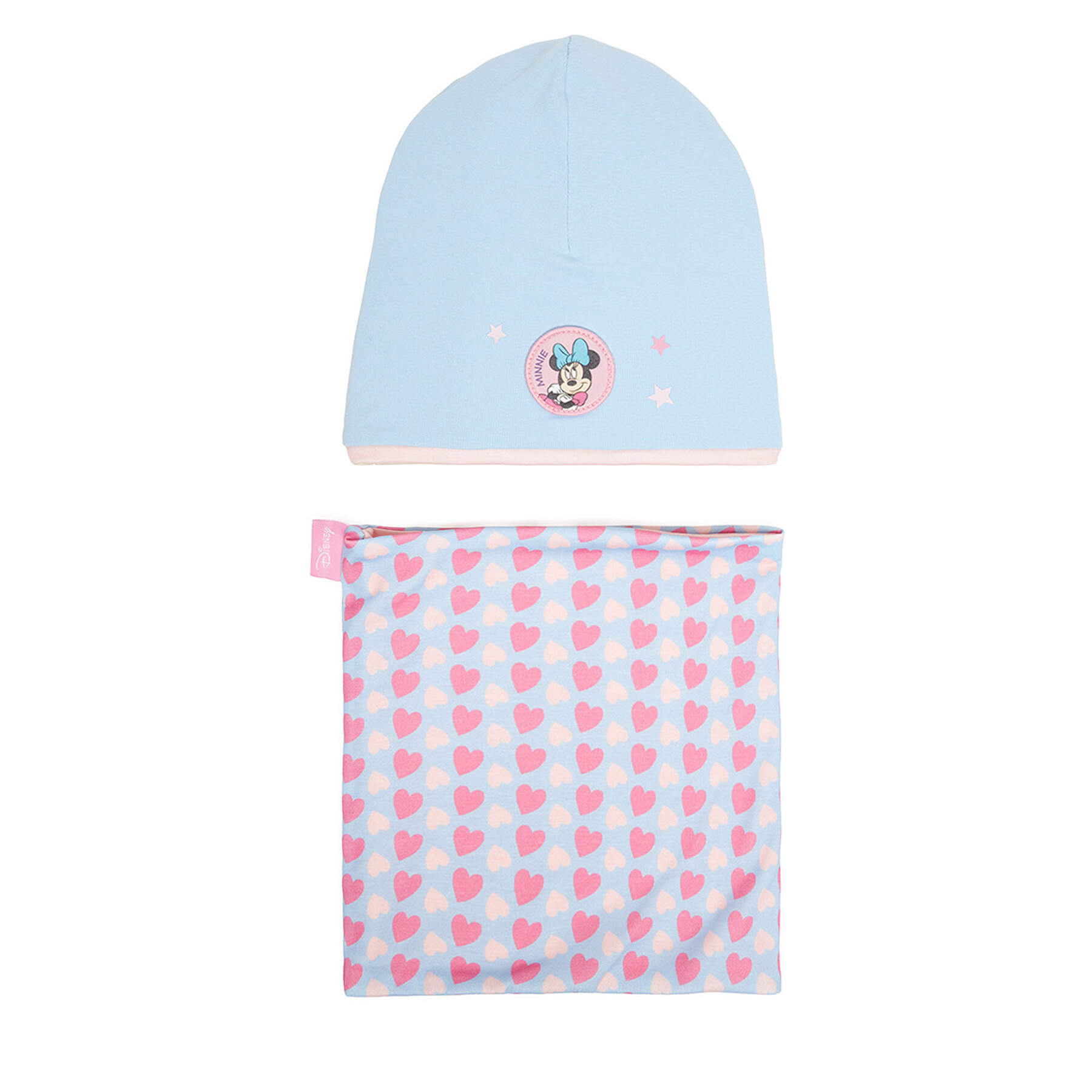Mickey&Friends Komplet czapka i komin CEO-ACCCS-AW25-220DSTC Niebieski