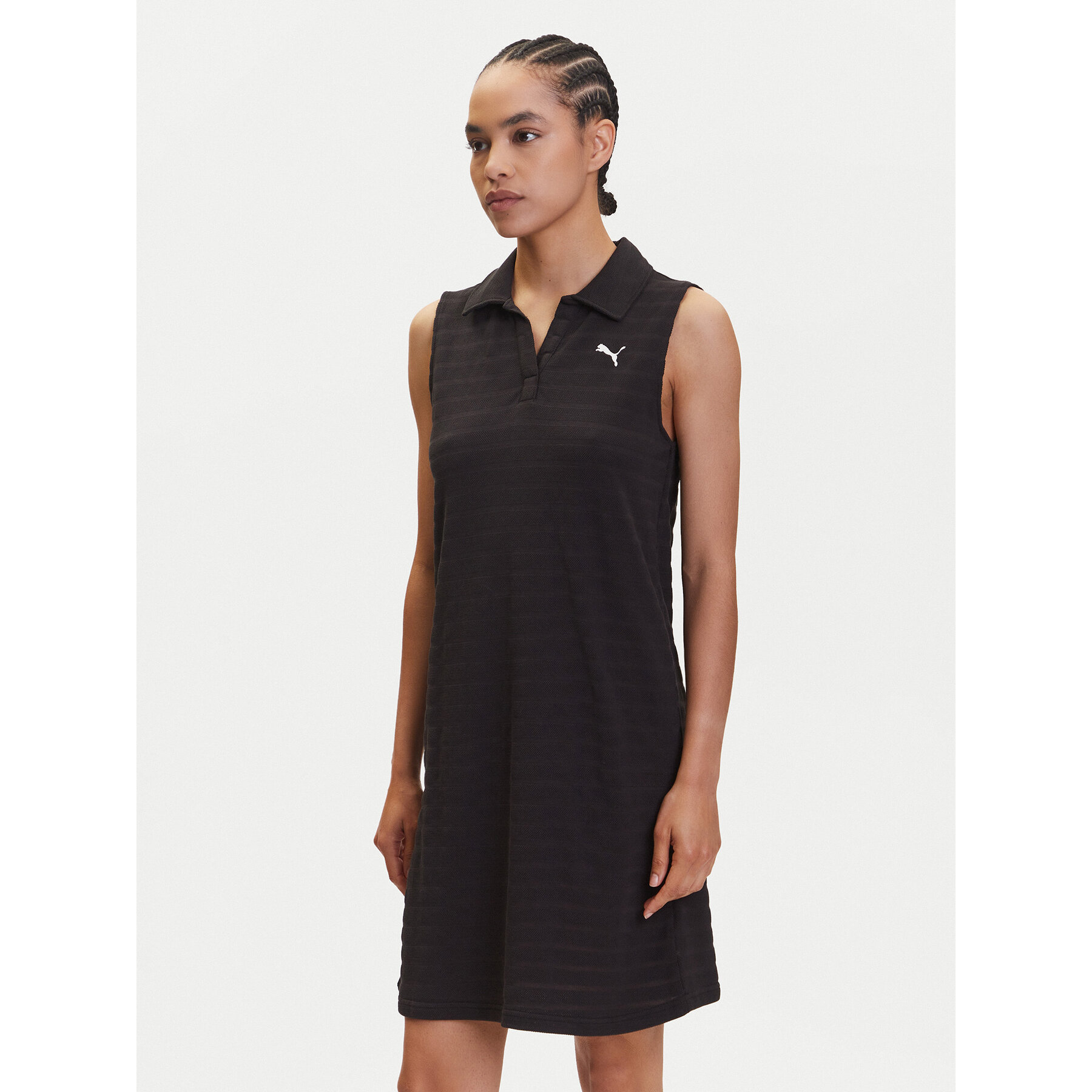 Puma Sukienka codzienna Ess Elevated 685029 Czarny Relaxed Fit