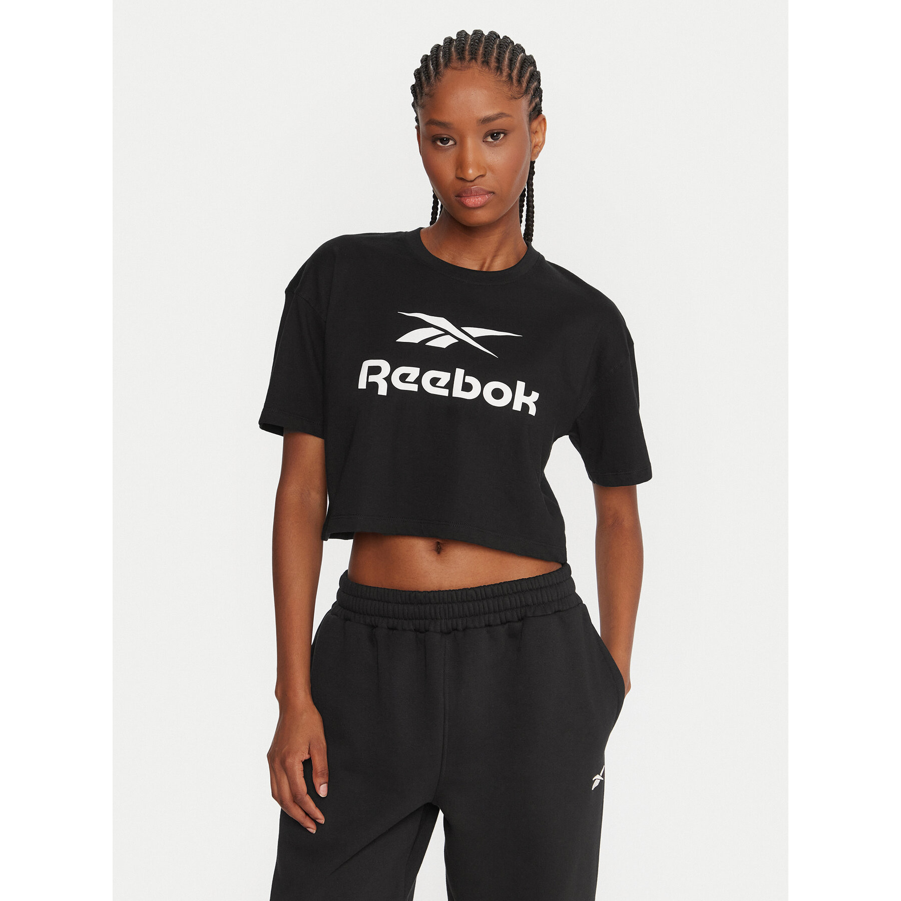 Reebok T-Shirt RK25319CCW Czarny Regular Fit