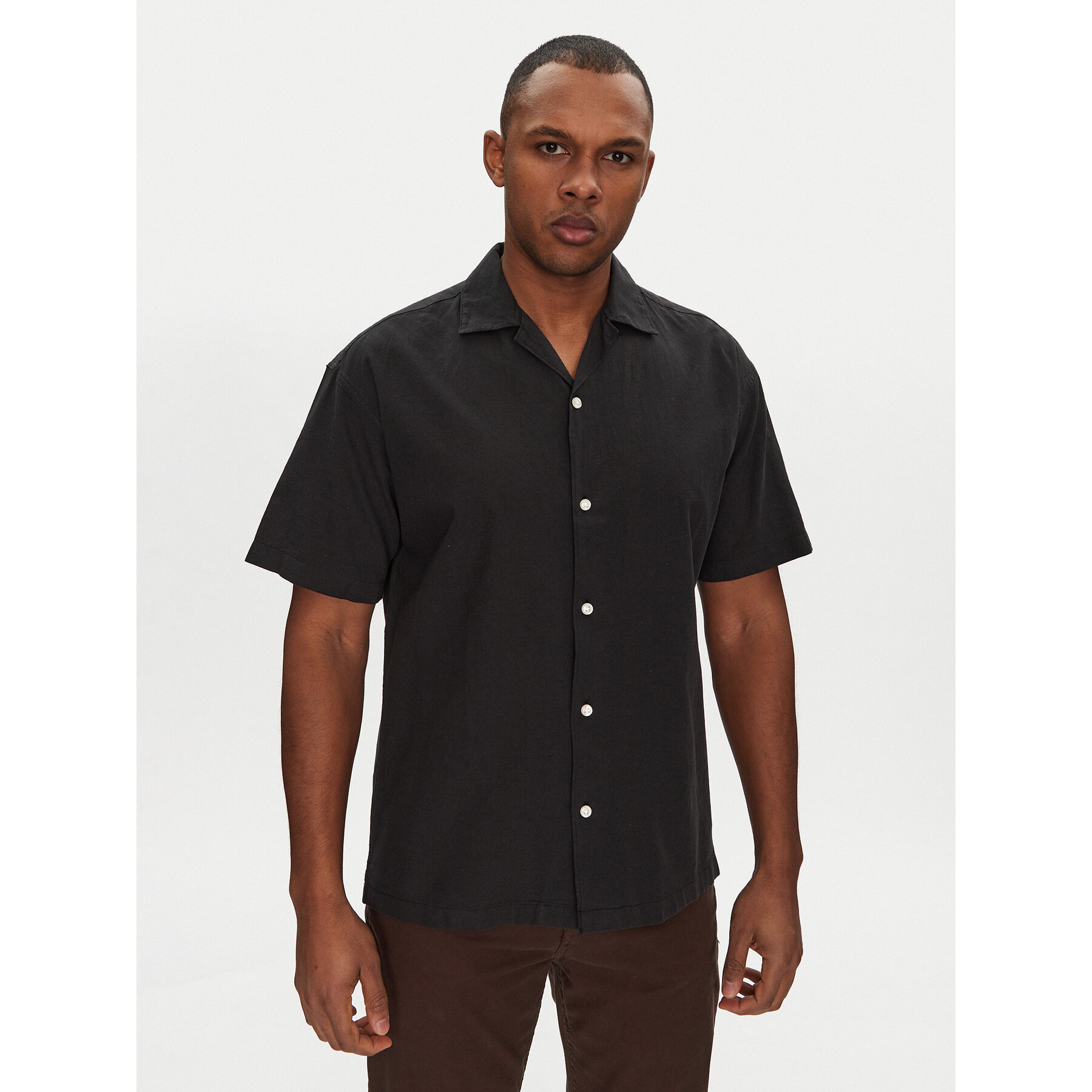Jack & Jones Koszula Breeze Resort 12268967 Czarny Relaxed Fit