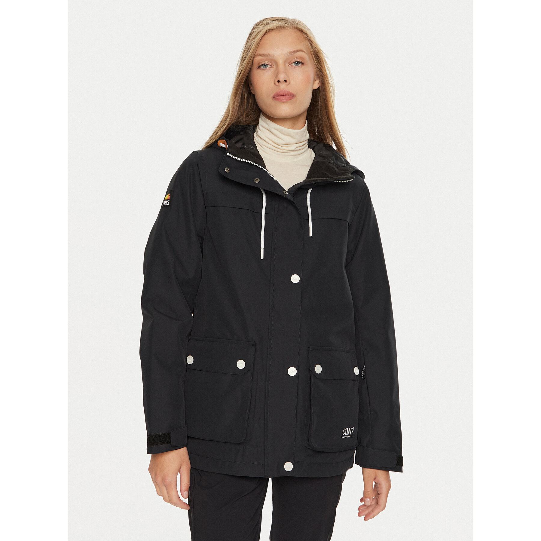 Colourwear Kurtka narciarska 7010318 Czarny Regular Fit
