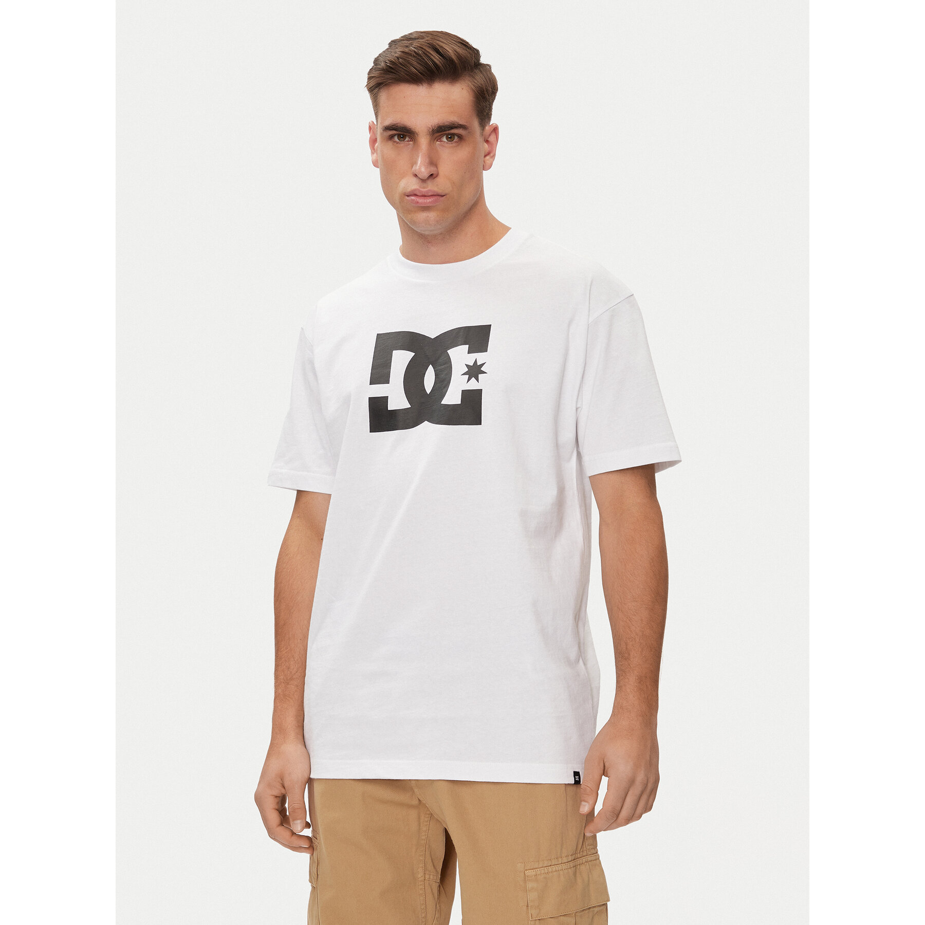 DC Shoes T-Shirt Star Hss ADYZT05373 Biały Relaxed Fit