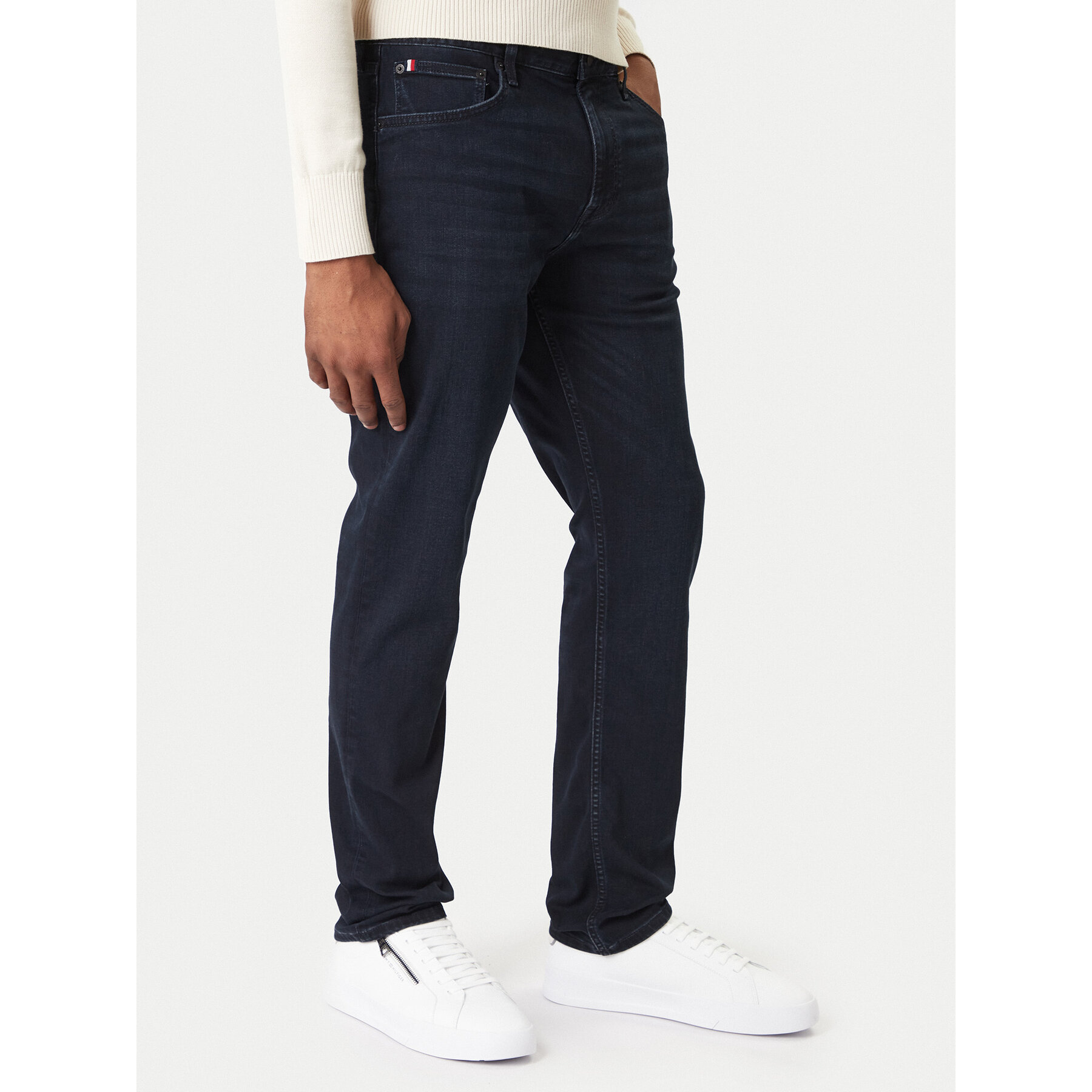 Tommy Hilfiger Jeansy Core Denton MW0MW39036 Granatowy Slim Fit
