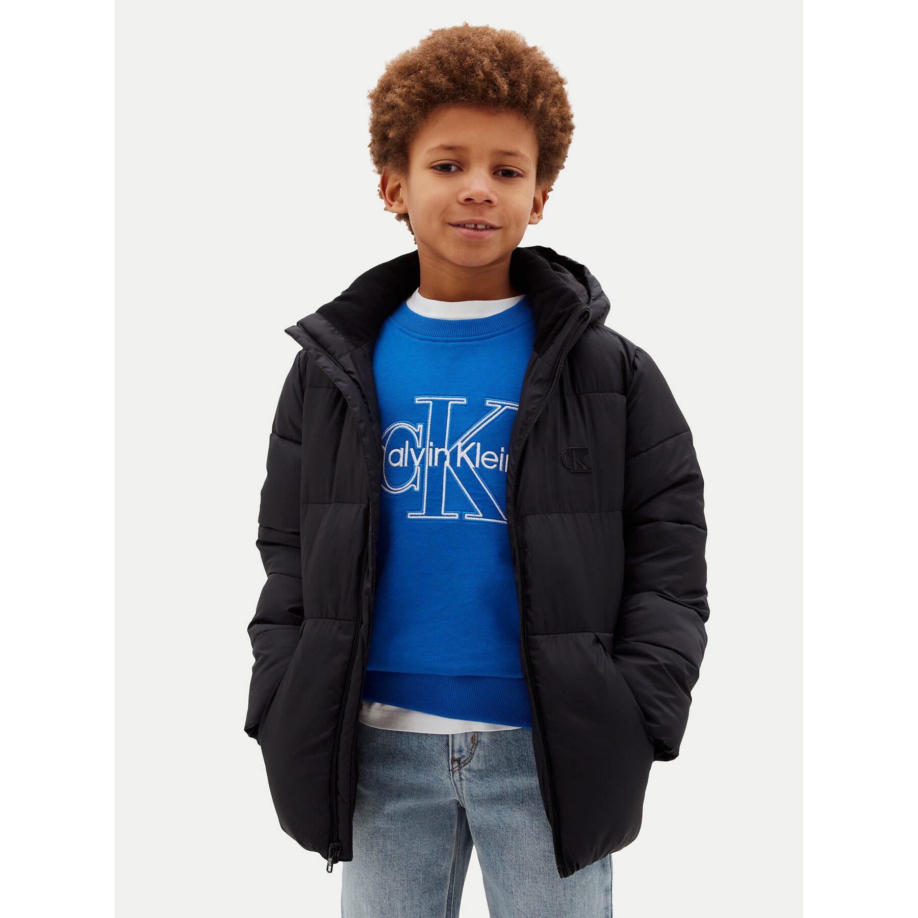 Calvin Klein Kurtka zimowa LVCKTJM16B Zielony Regular Fit