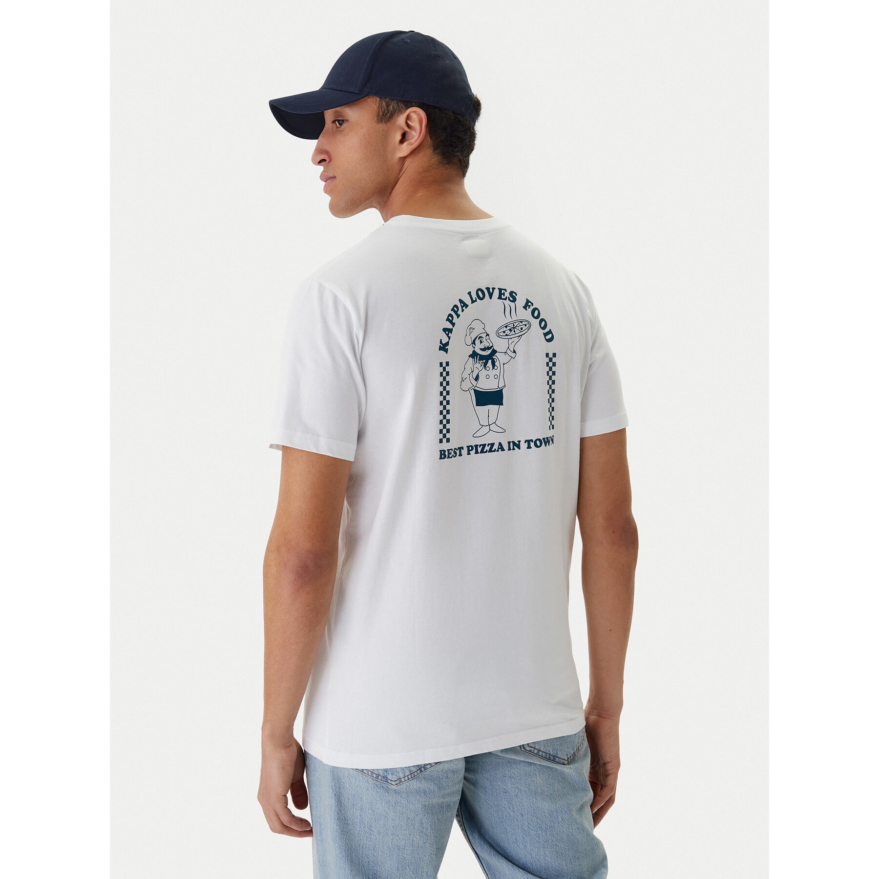 Kappa T-Shirt Ichico 37276JW Biały Regular Fit
