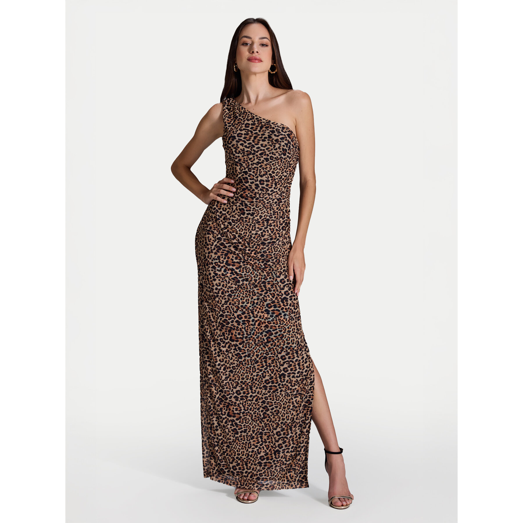 Swing Sukienka wieczorowa 5AI16600 Beżowy Slim Fit