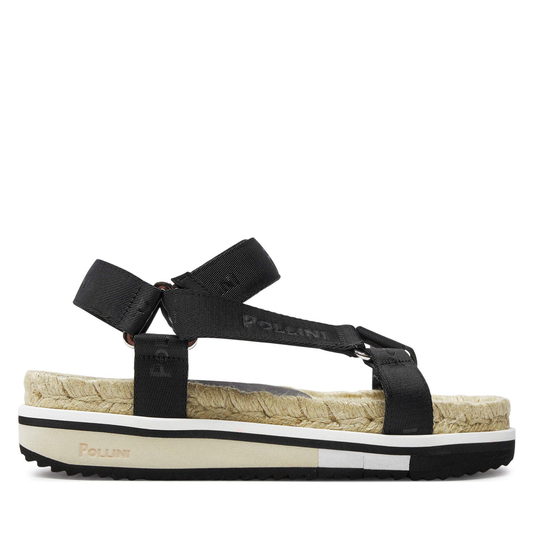 Pollini Espadryle SA16655G0ITV0000 Czarny