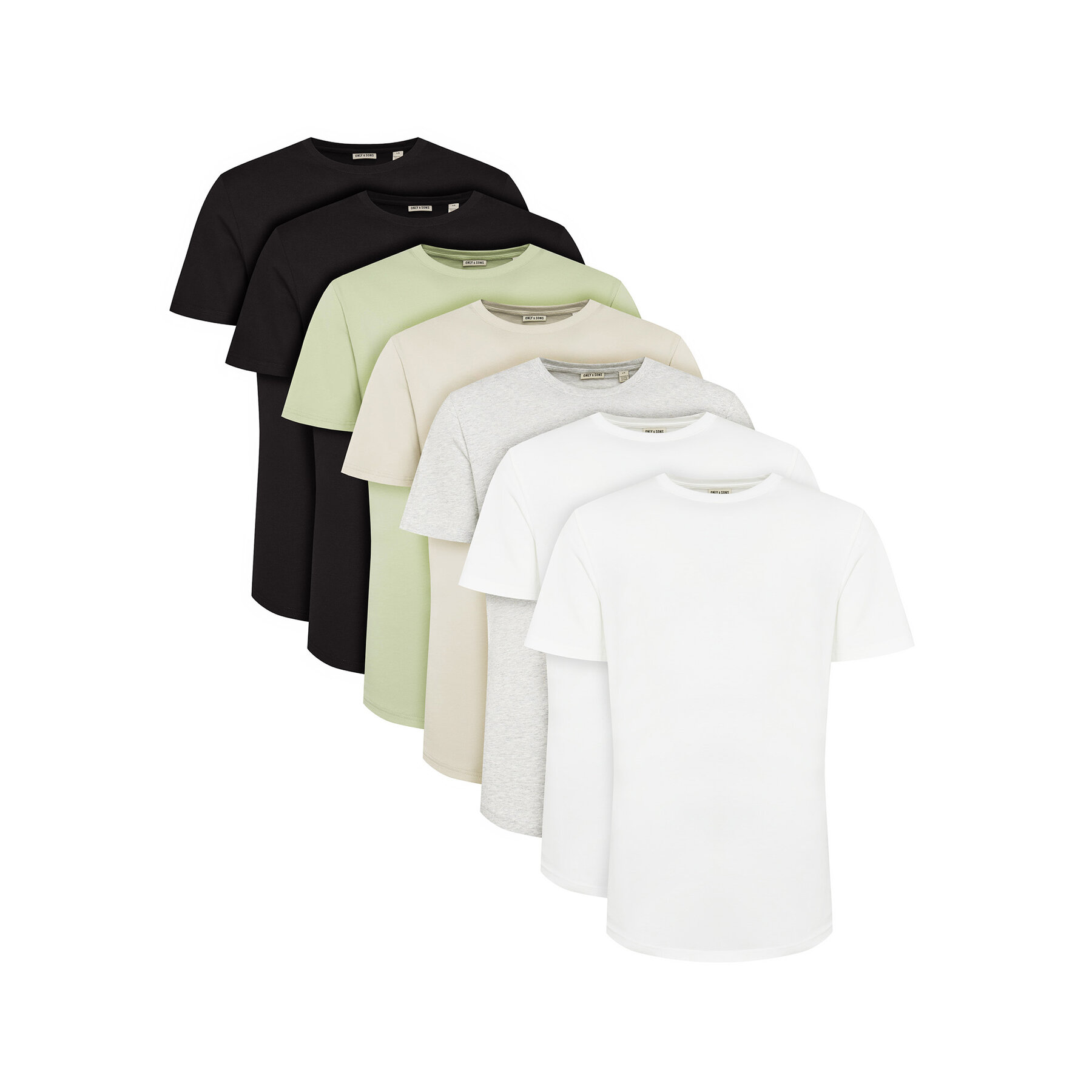 Only & Sons Komplet t-shirtów Jeff 22034804 Kolorowy Regular Fit