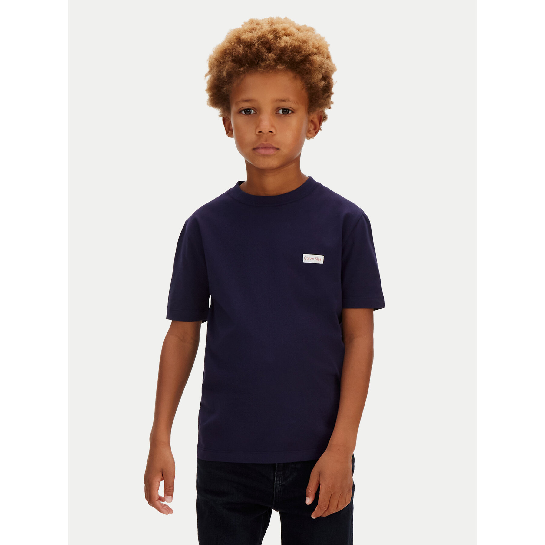 Calvin Klein Jeans T-Shirt LVCKSJA08B Granatowy Regular Fit