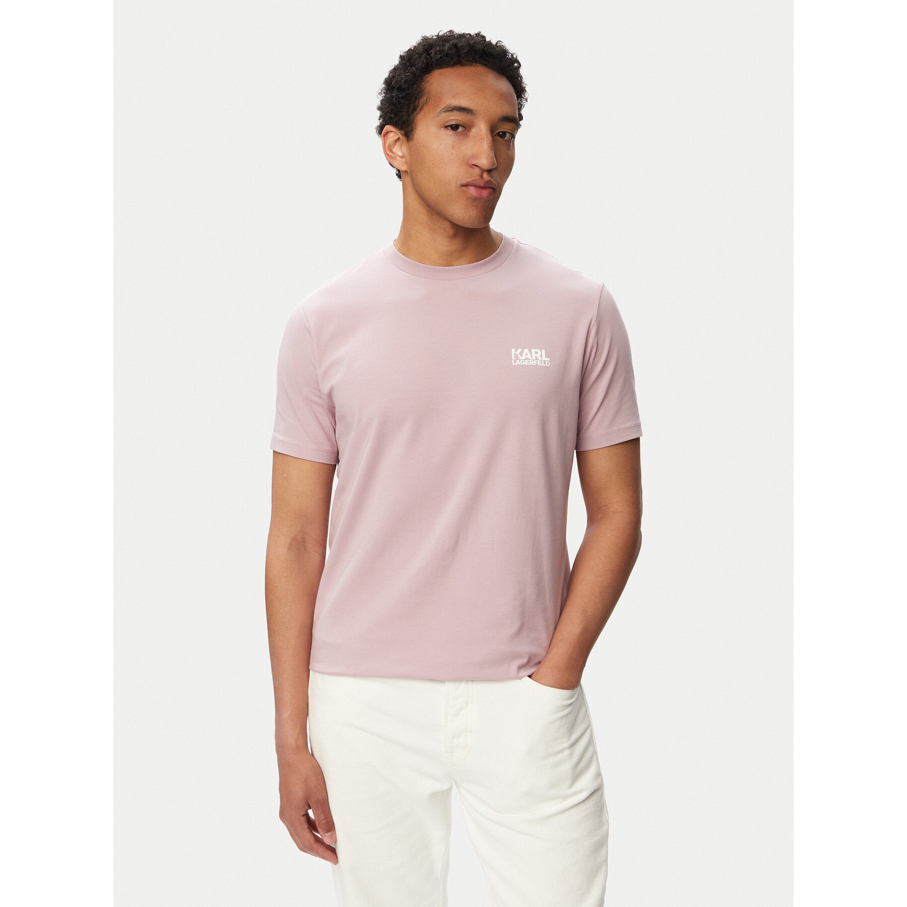 KARL LAGERFELD T-Shirt 755781 563235 Różowy Regular Fit