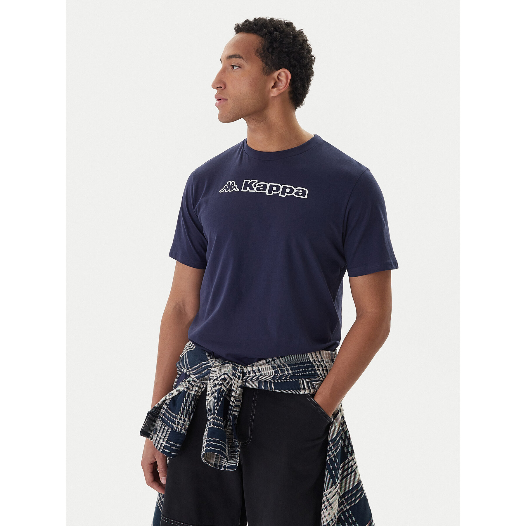 Kappa T-Shirt Feddu 311H7HW Granatowy Regular Fit