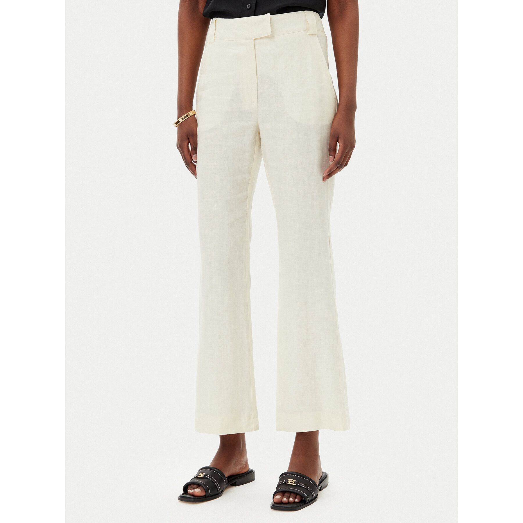 Marella Spodnie materiałowe Falco 2513131052200 Beżowy Regular Fit
