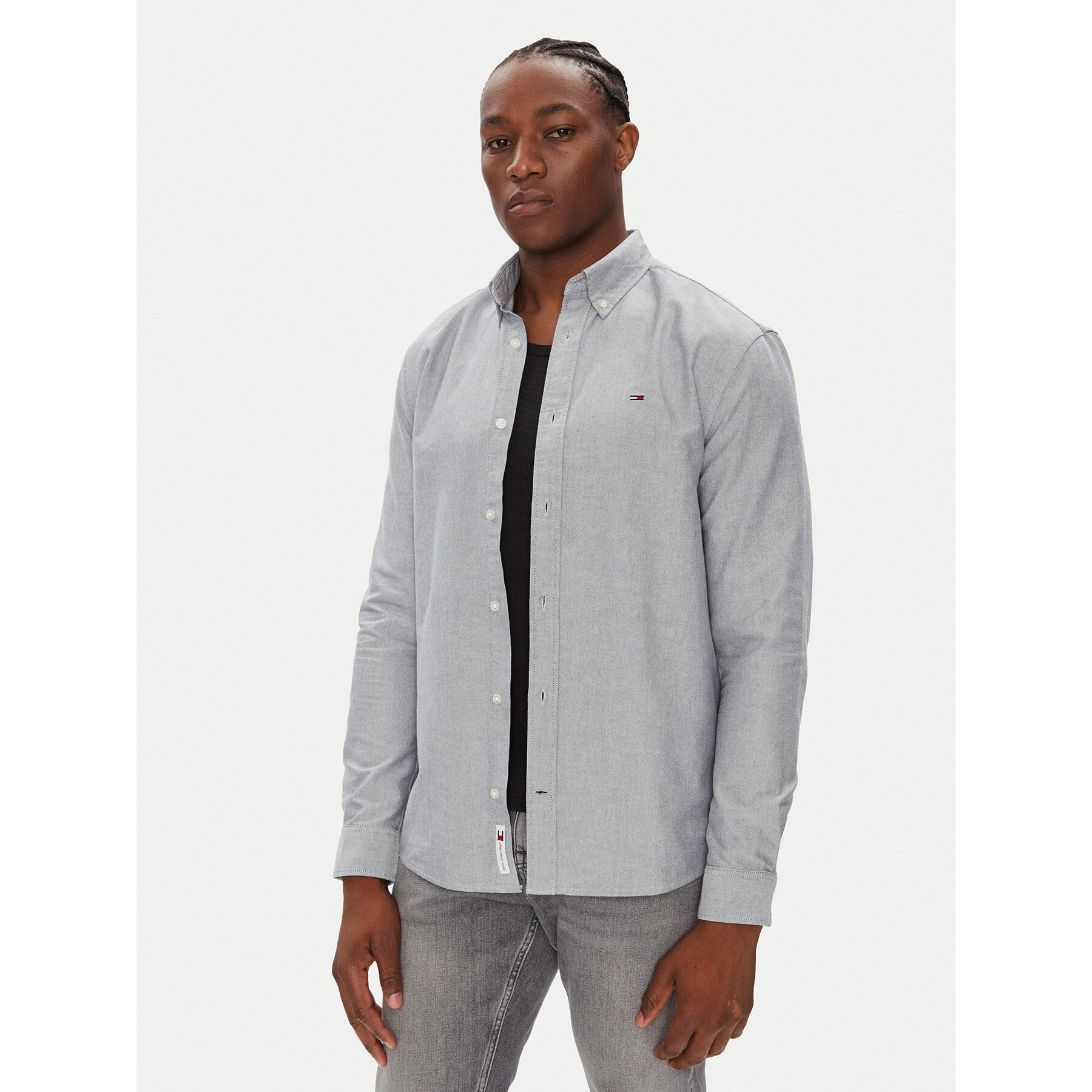 Tommy Jeans Koszula DM0DM21298 Niebieski Regular Fit