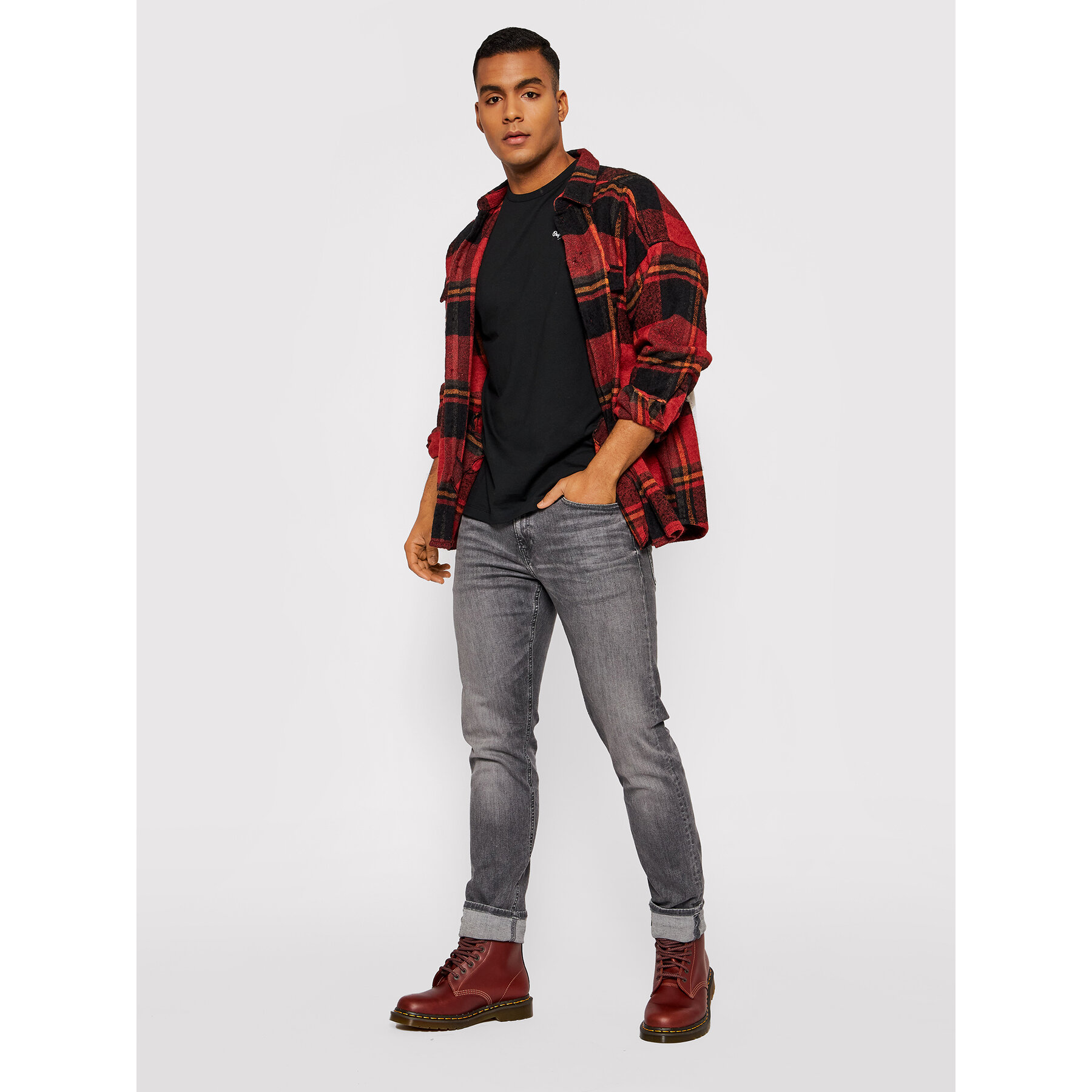 Pepe Jeans T-Shirt Original Basic 3 N PM508212 Czarny Slim Fit