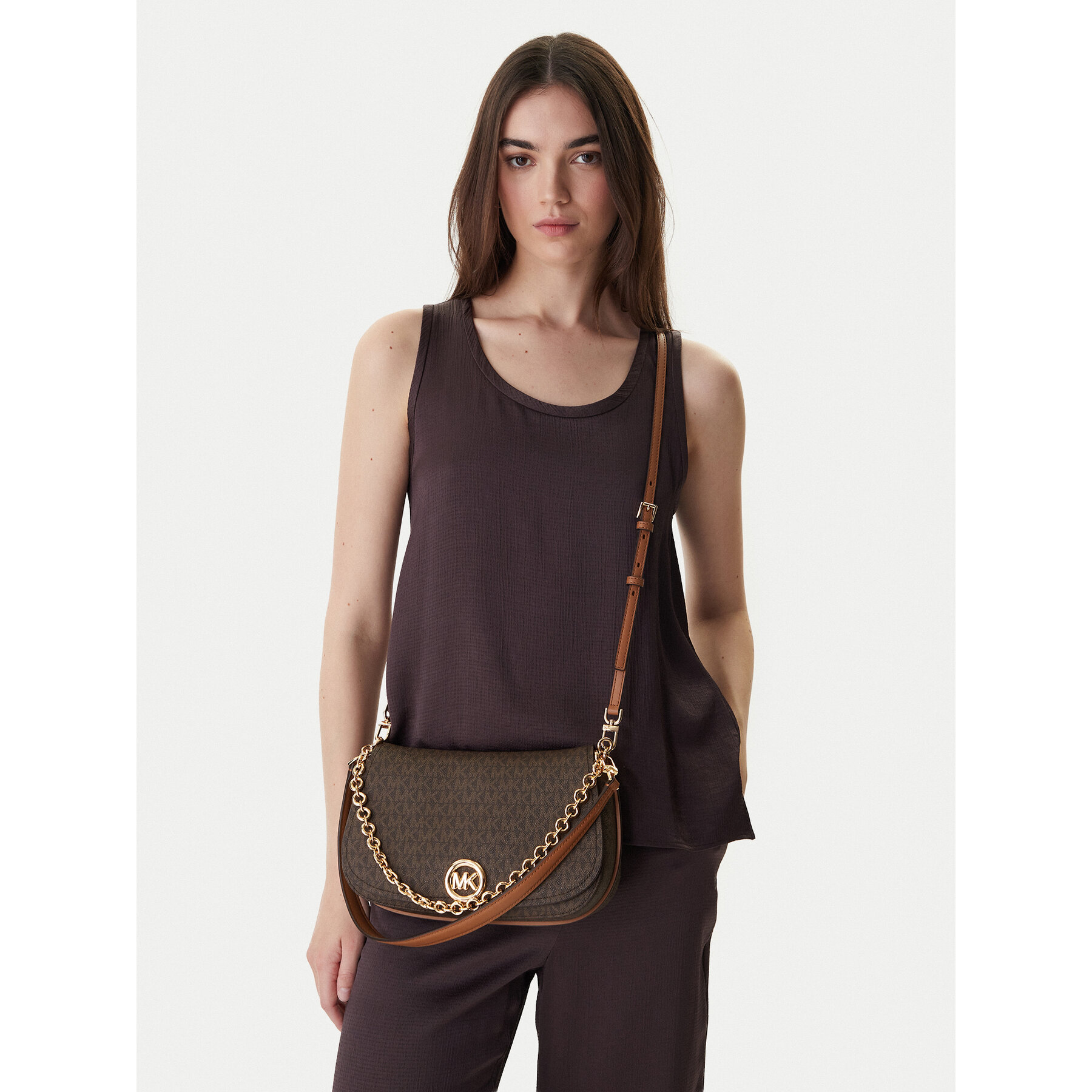 MICHAEL Michael Kors Torebka 30R6GY5S2B Brązowy