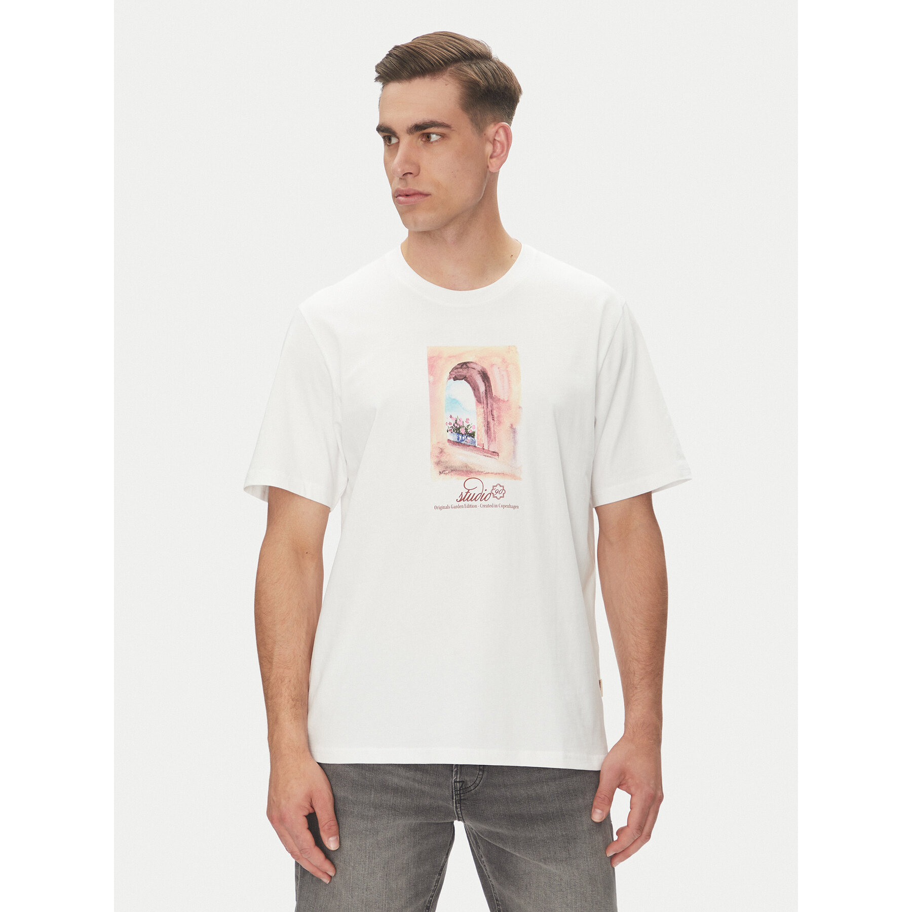 Jack & Jones T-Shirt Hydra 12277248 Biały Relaxed Fit
