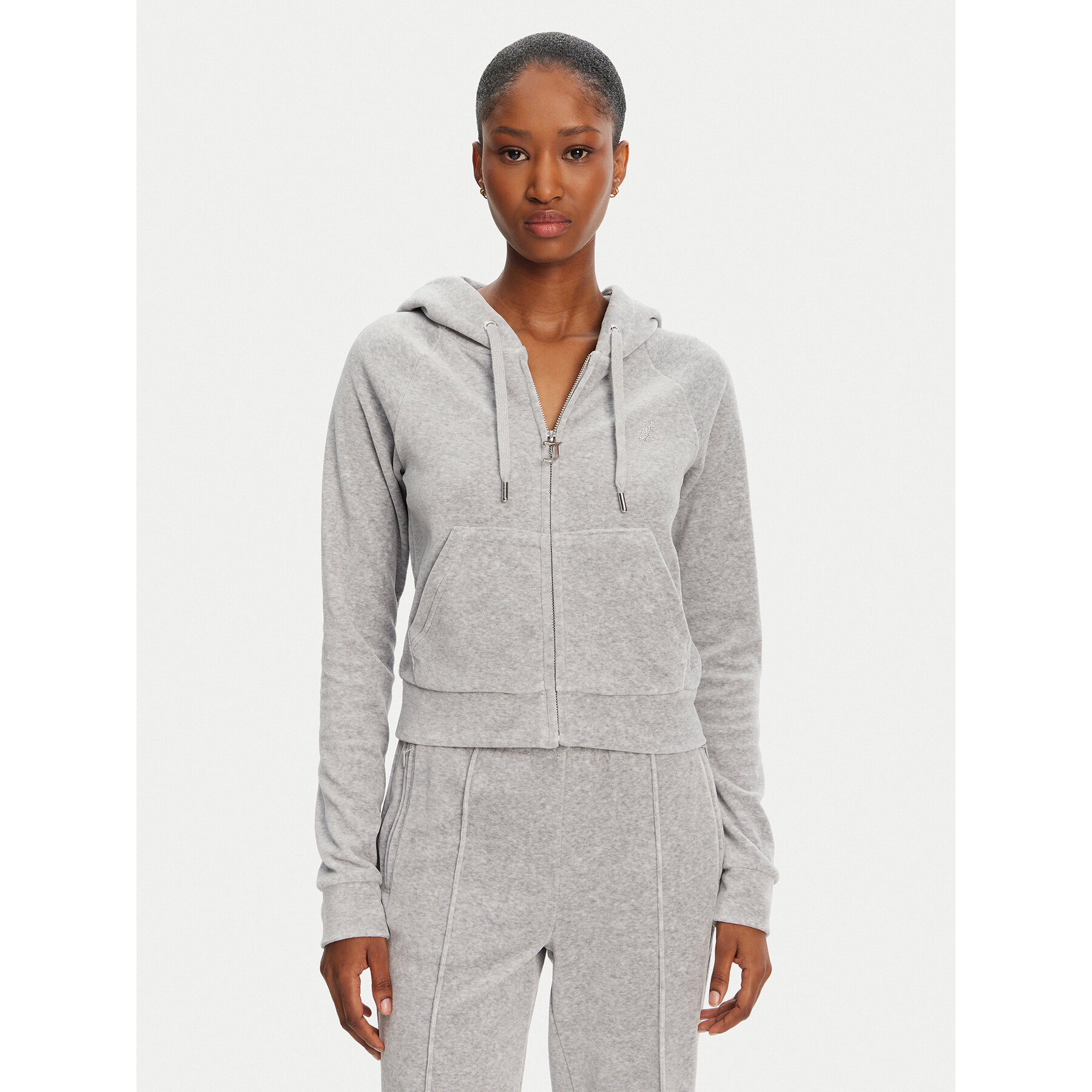 Juicy Couture Bluza Madison JCWA122001 Szary Slim Fit