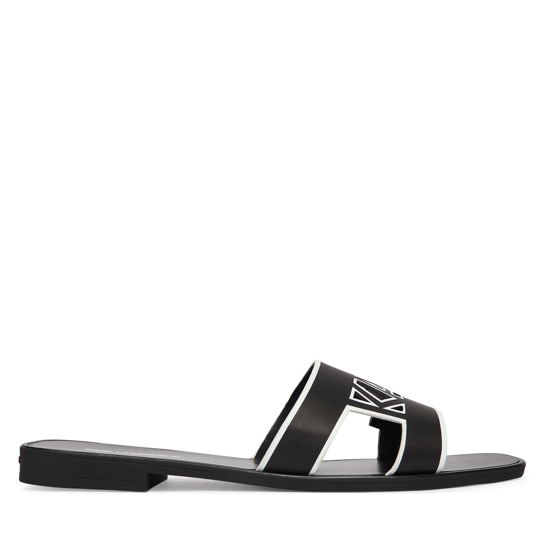 KARL LAGERFELD Klapki Skoot III KL80406C Czarny