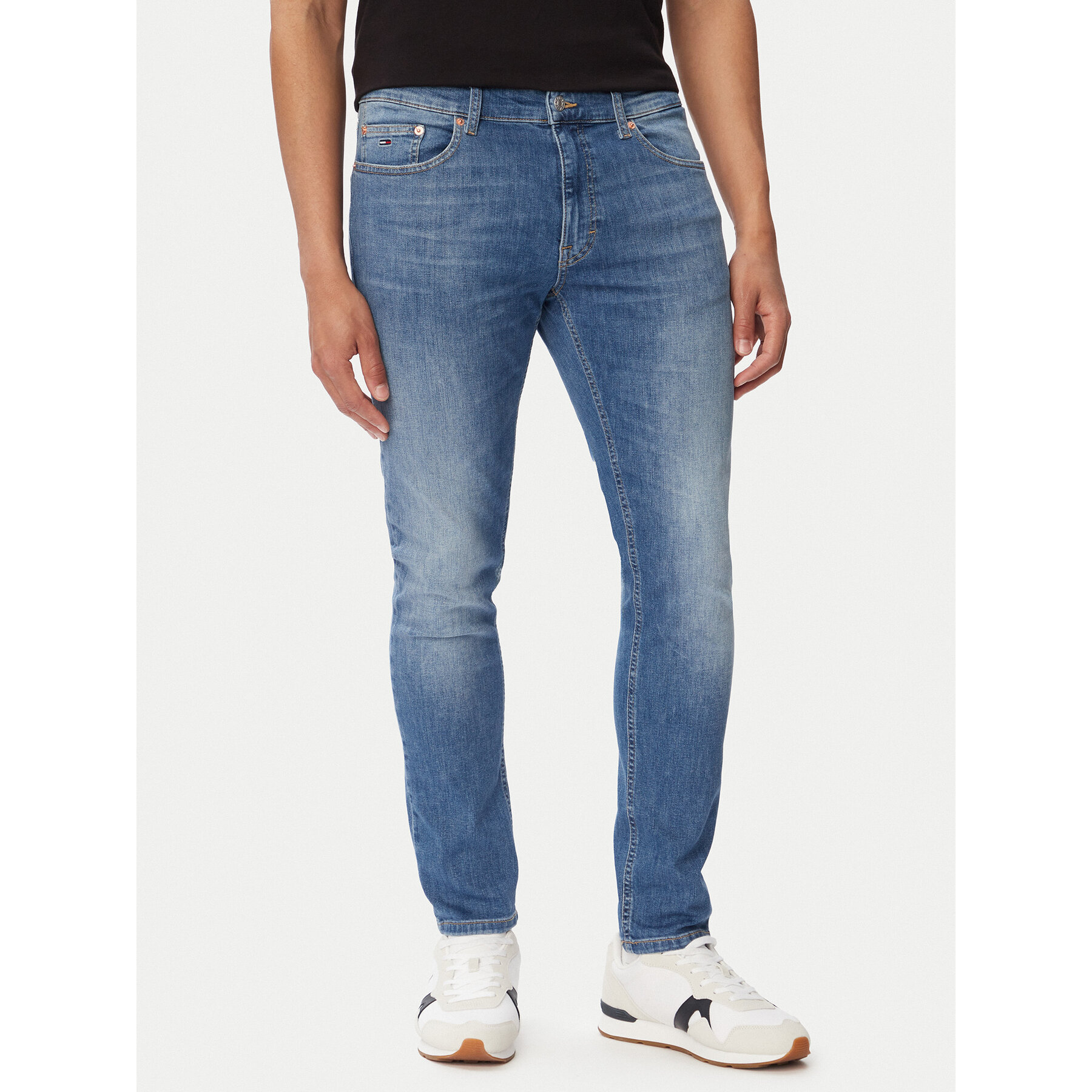 Tommy Jeans Jeansy Austin DM0DM23355 Niebieski Slim Fit