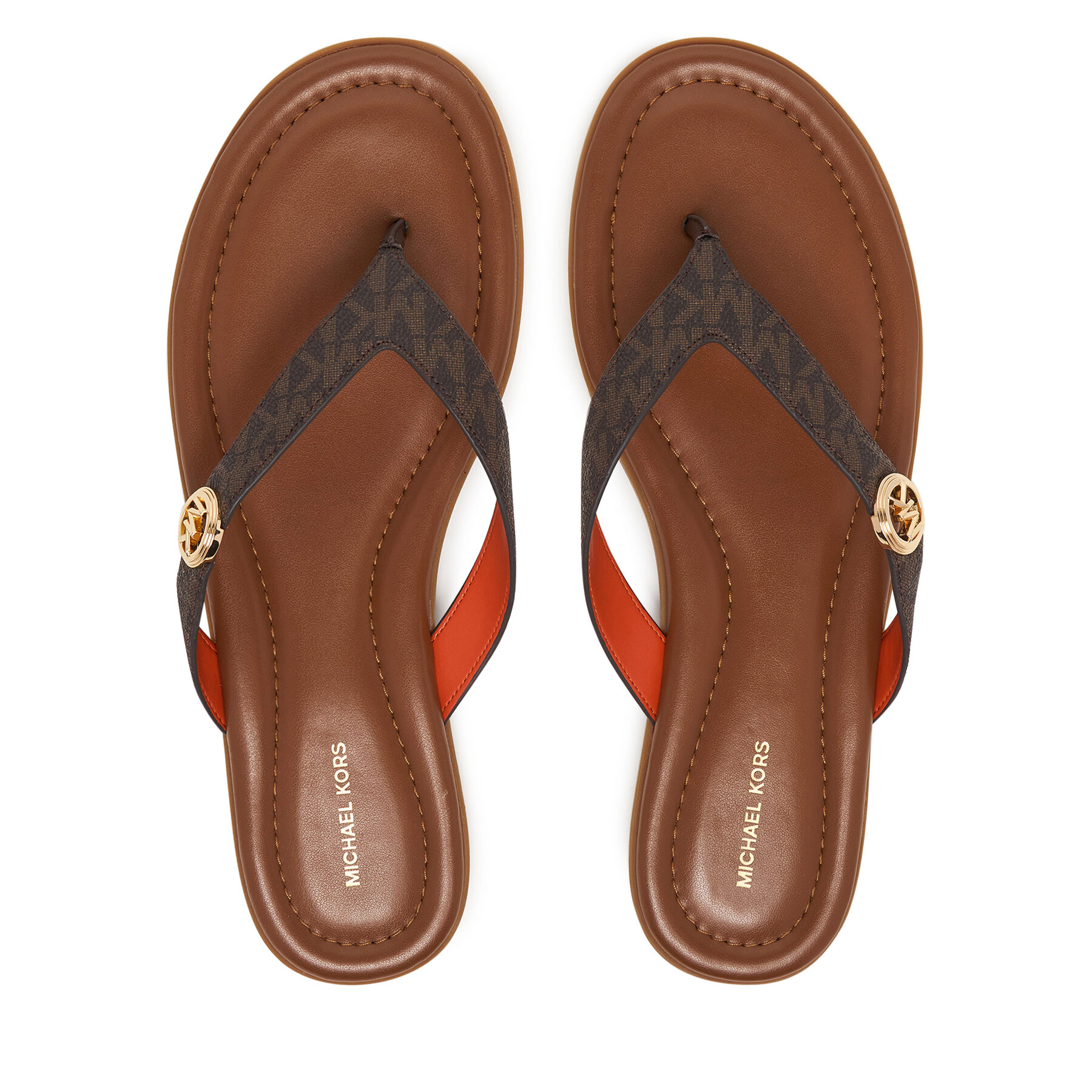MICHAEL Michael Kors Japonki Ering Thong 40S6ERFS1B Brązowy