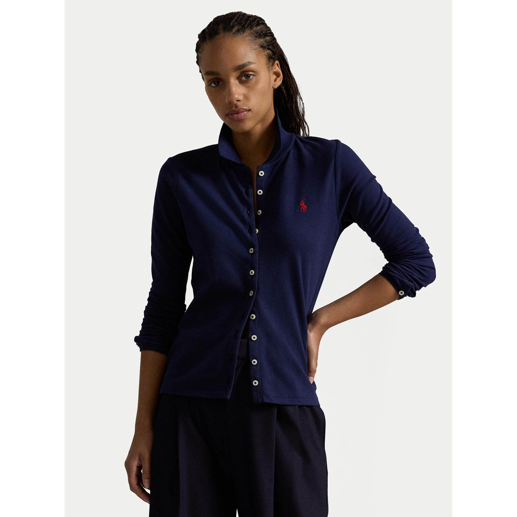 Polo Ralph Lauren Koszula 211941176003 Granatowy Slim Fit