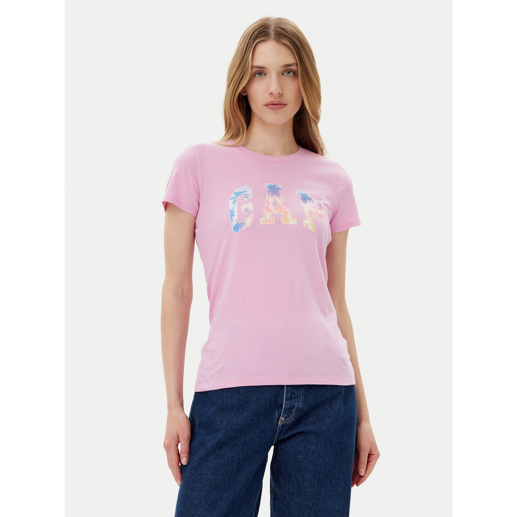Gap T-Shirt 776775-06 Różowy Regular Fit
