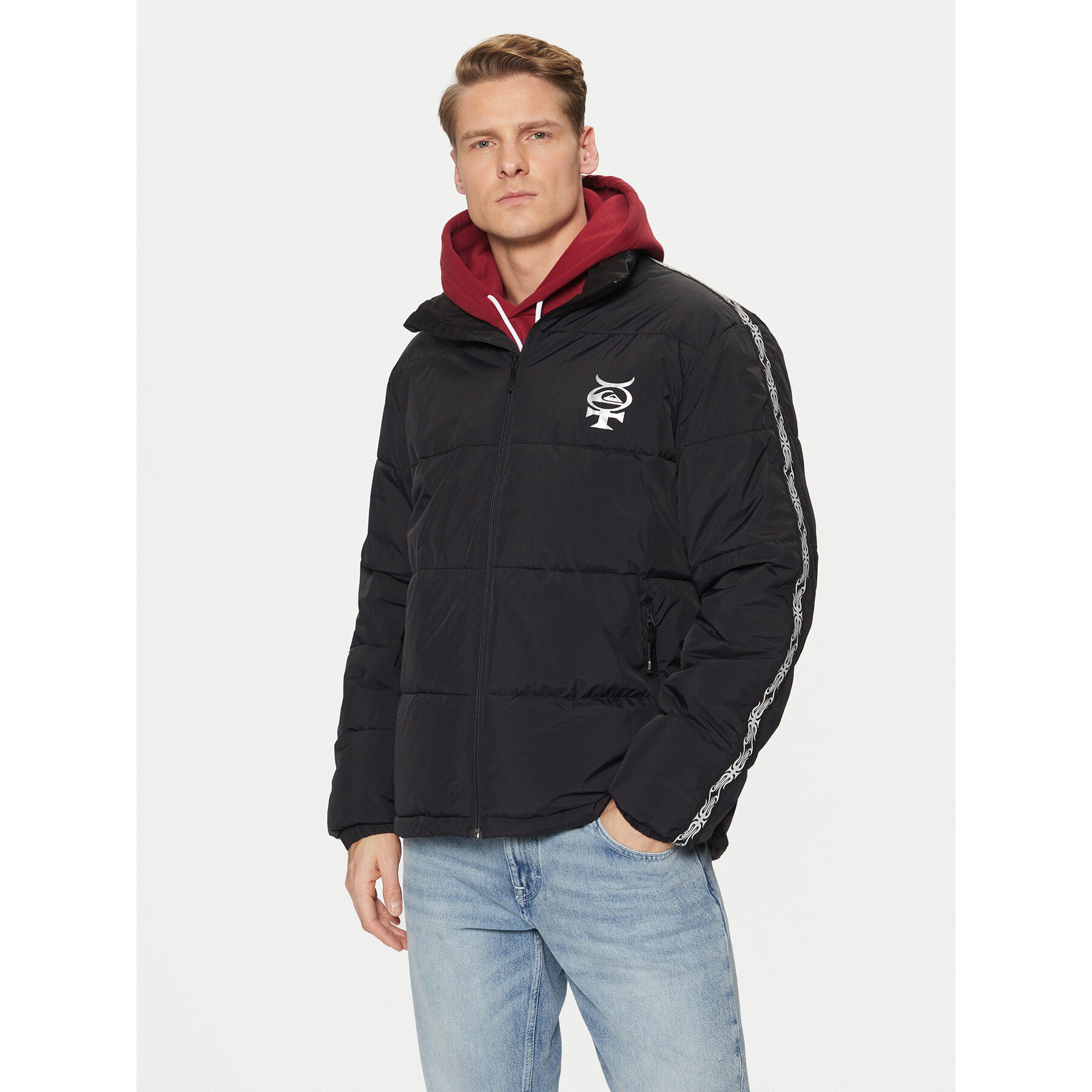 Quiksilver Kurtka snowboardowa Puff The Dragon EQYTJ03445 Czarny Regular Fit