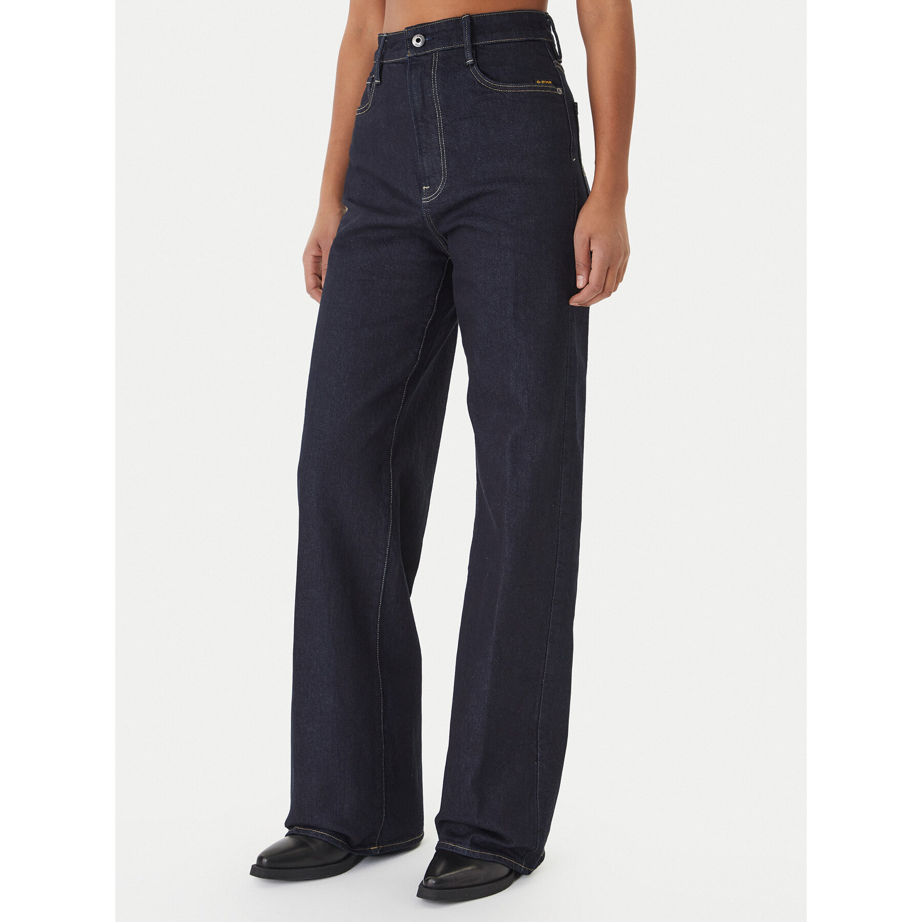 G-Star Raw Jeansy Deck 2.0 D23591-E205 Granatowy Wide Leg