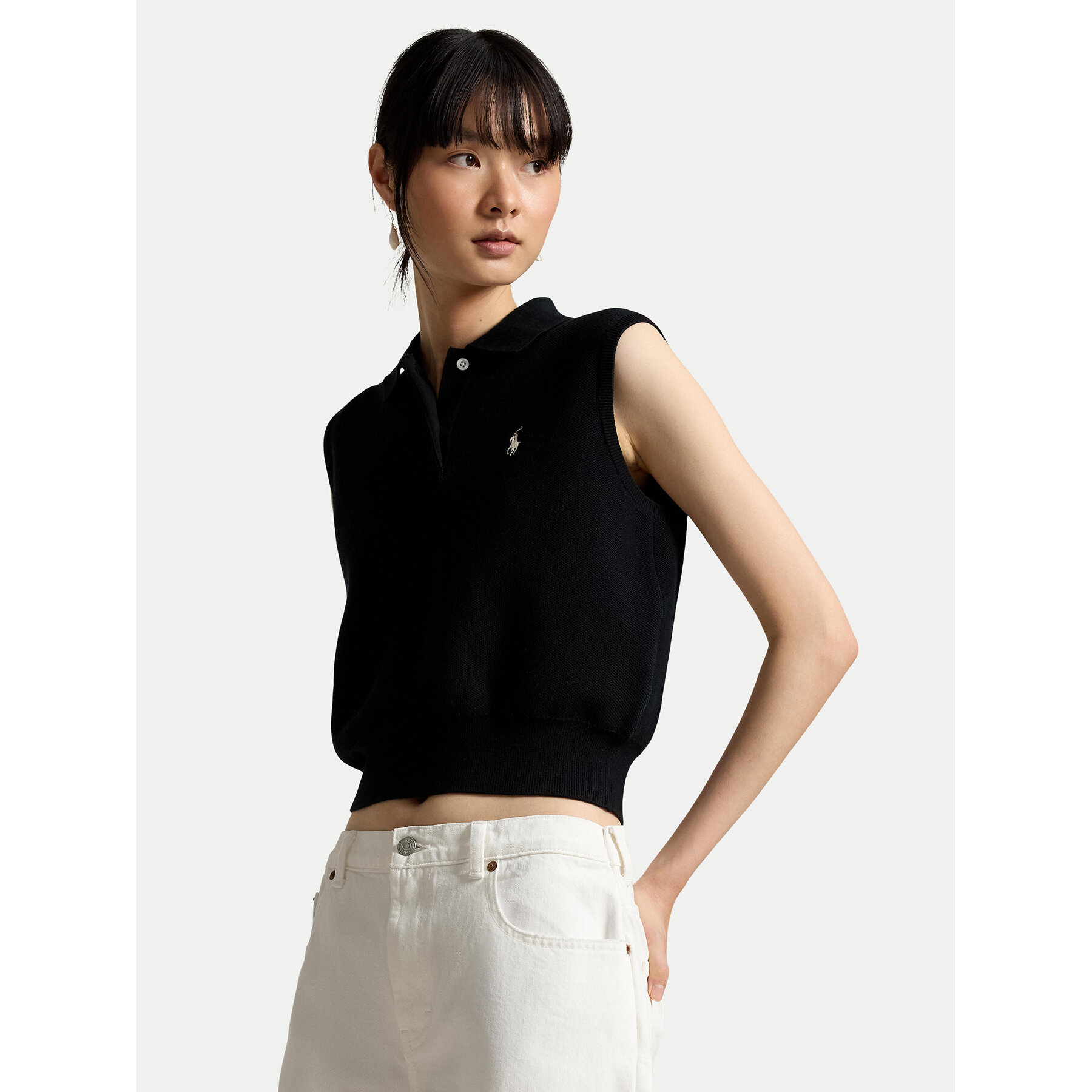 Polo Ralph Lauren Sweter 211970666002 Czarny Regular Fit
