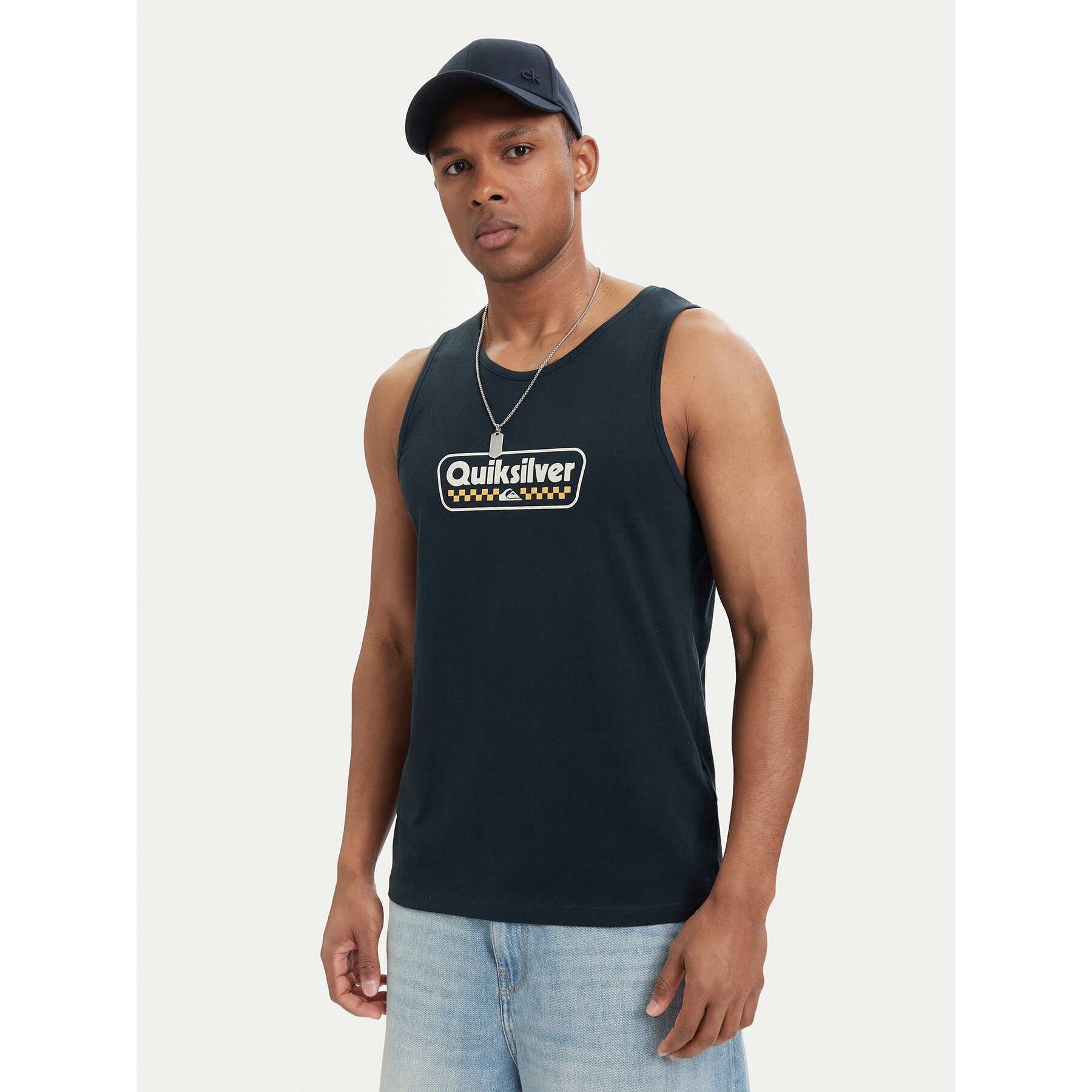 Quiksilver Tank top Starting Grid EQYZT08309 Granatowy Regular Fit