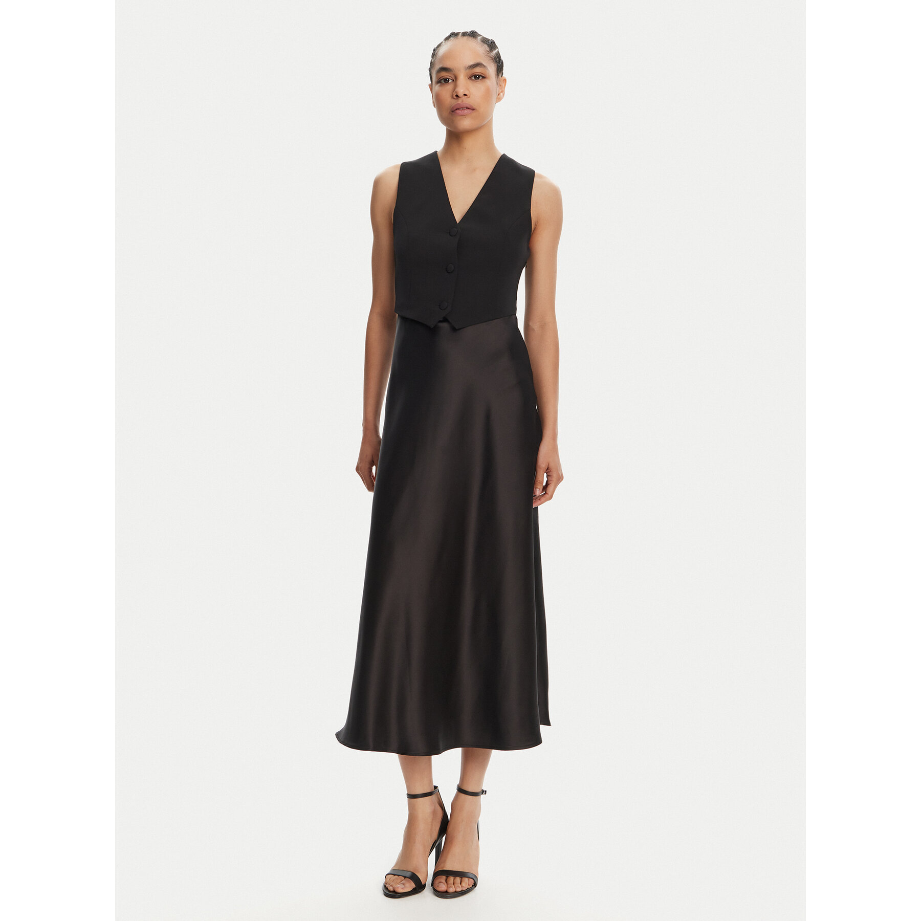 Liu Jo Sukienka koktajlowa WA5271 TS896 Czarny Regular Fit