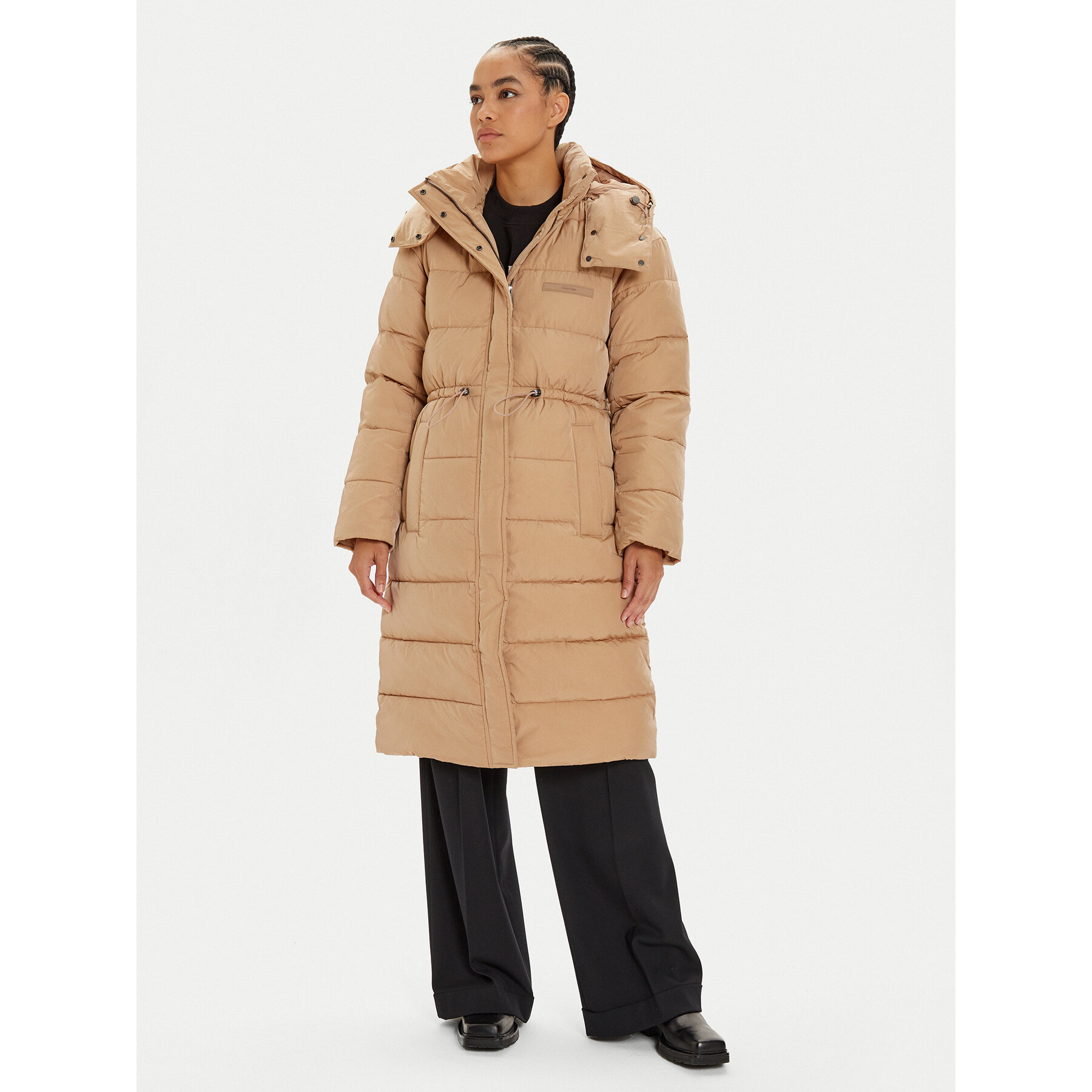 Calvin Klein Kurtka zimowa K20K207740 Beżowy Regular Fit