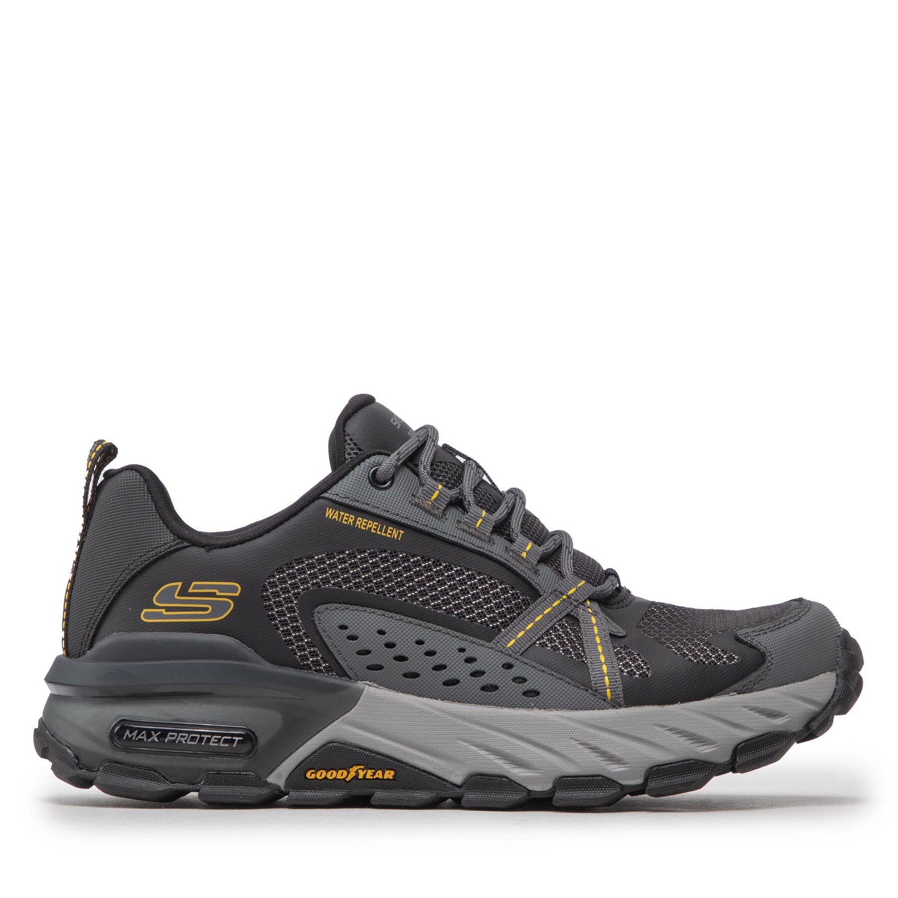 Skechers Sneakersy Max Protect 237303/BKCC Szary