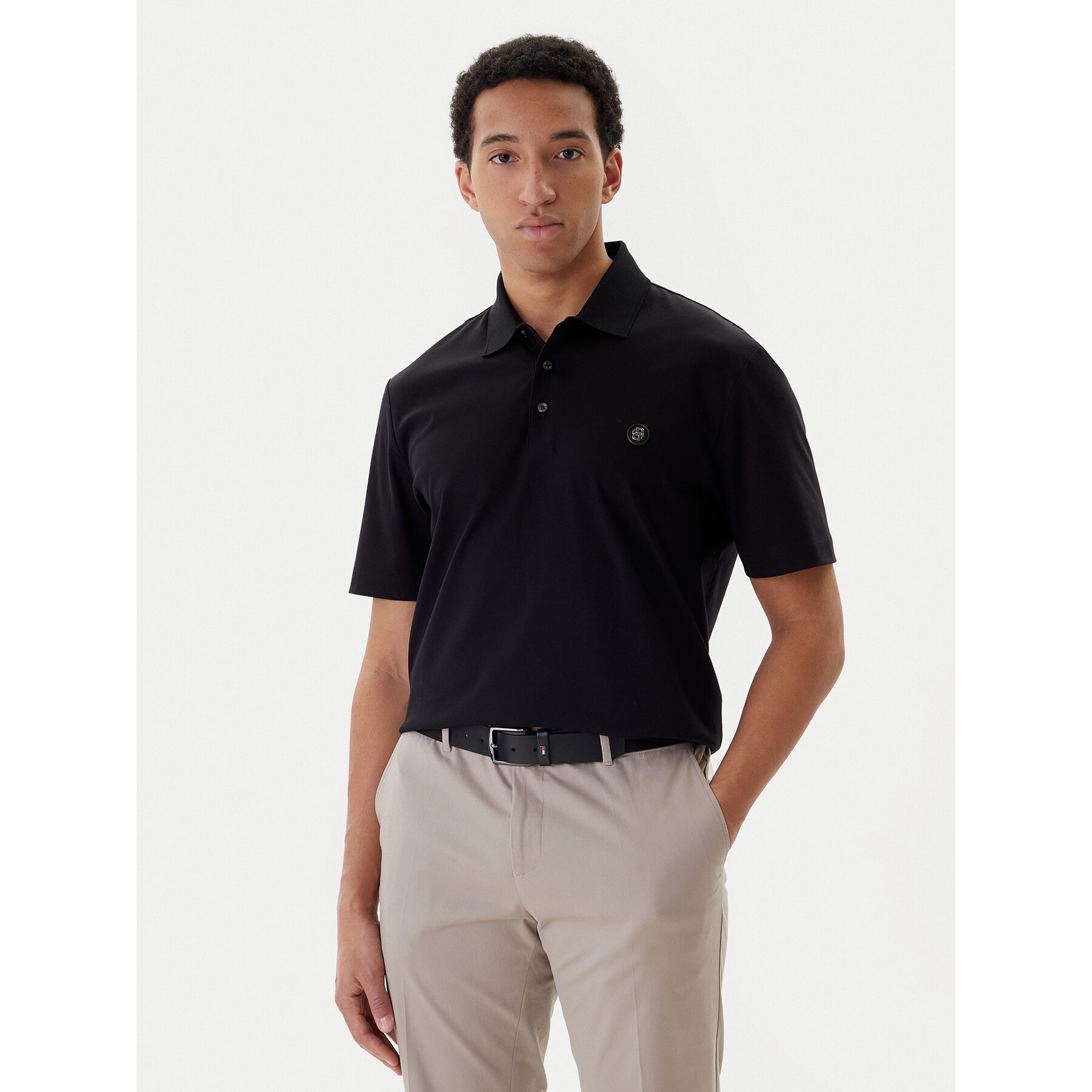 BOSS Polo Parris 50555829 Czarny Regular Fit