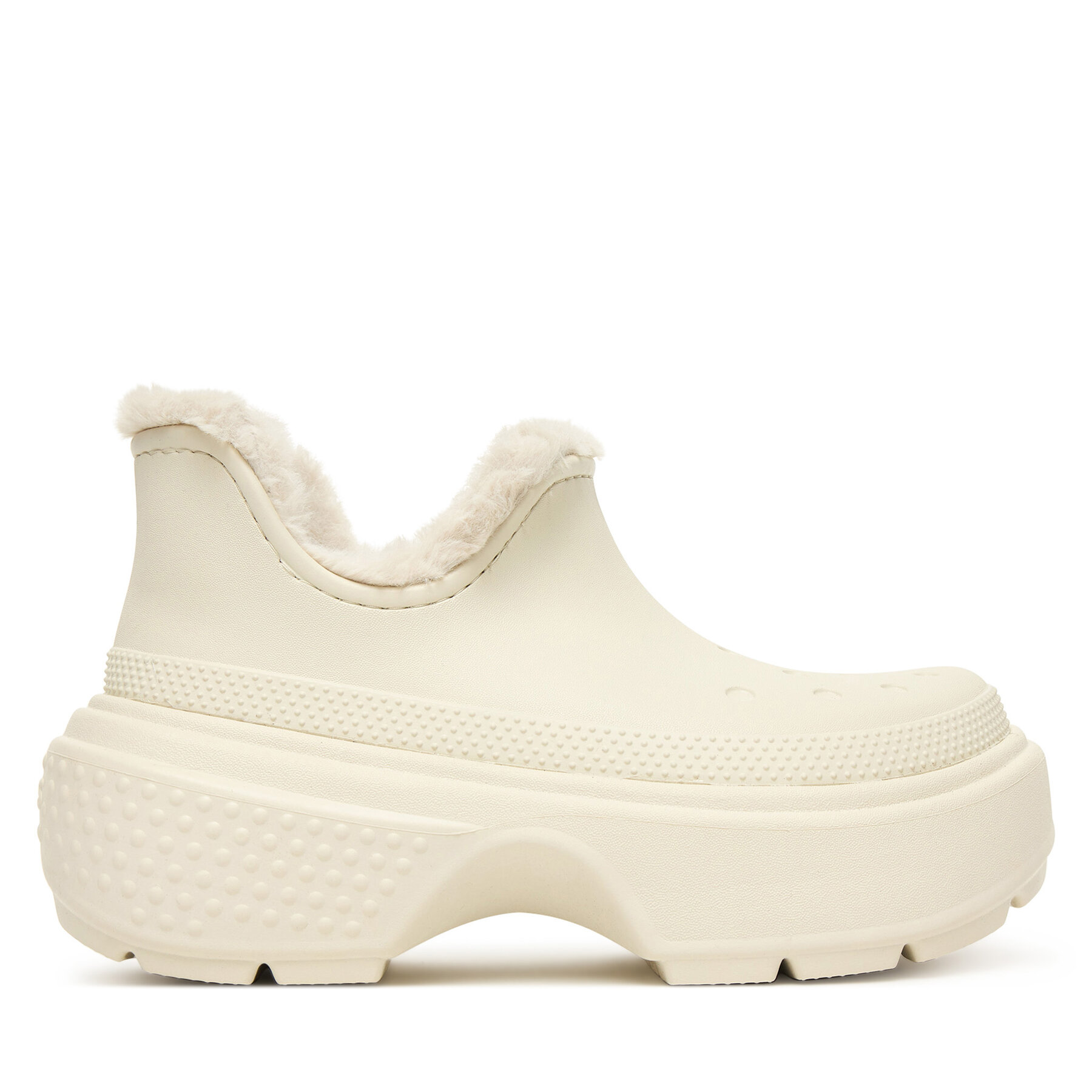 Crocs Śniegowce Stomp Lined Shorty Boot 210673 Écru