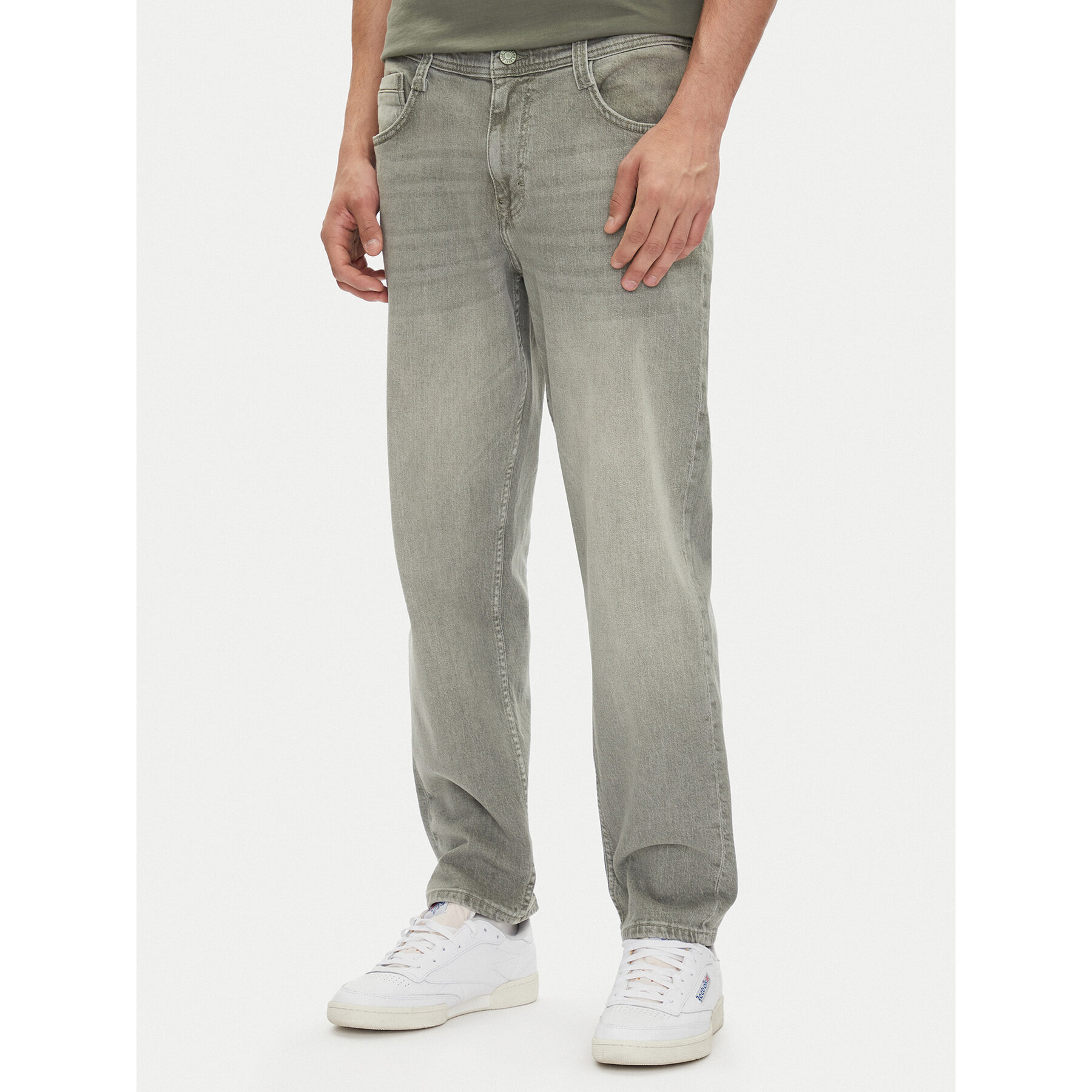 Mustang Jeansy Denver 1016328 Szary Tapered Fit