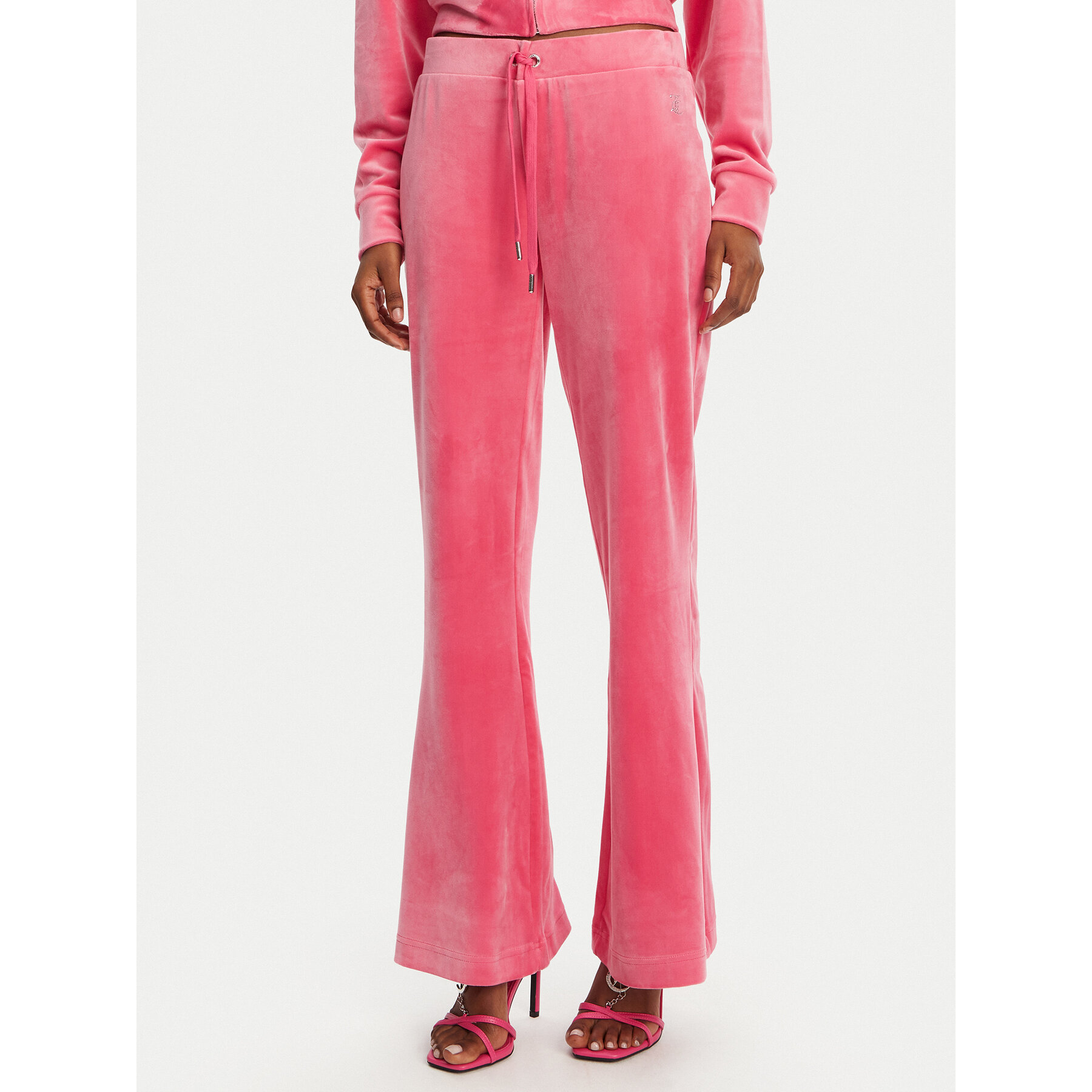 Juicy Couture Spodnie dresowe Christine JCWBJ125304 Różowy Flared Leg