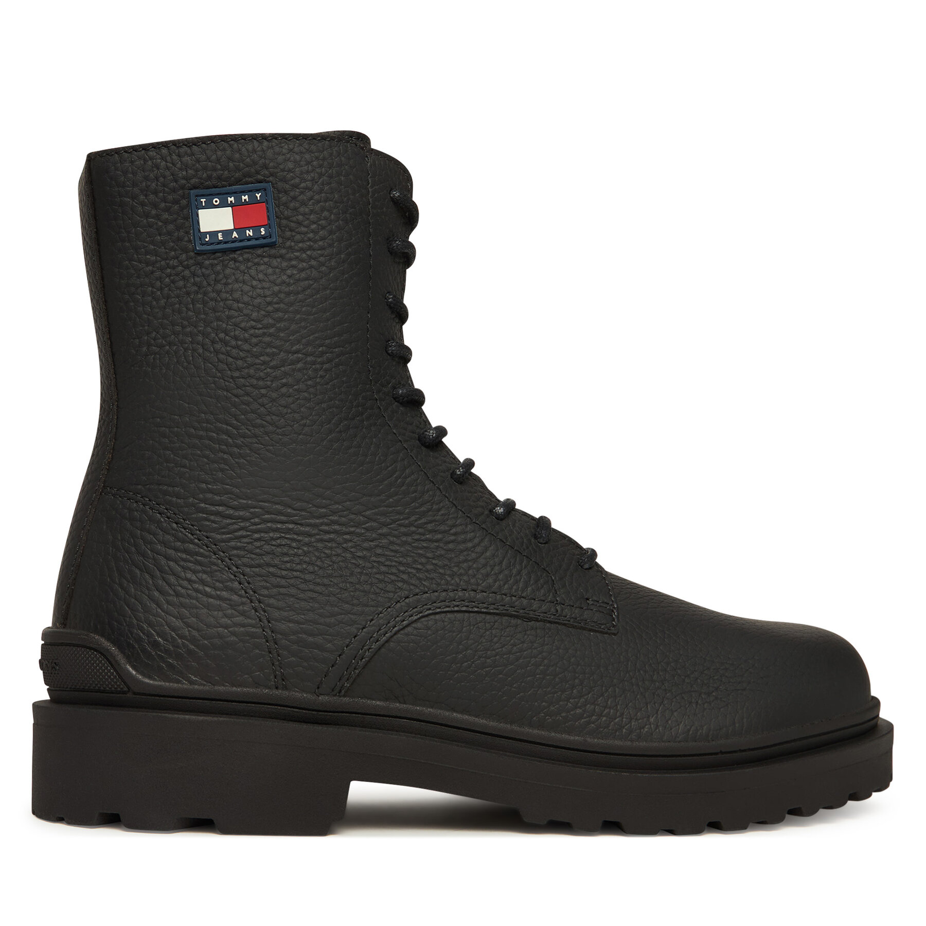 Tommy Jeans Trzewiki Tjm Lace Up Tumbled High EM0EM01631 Czarny