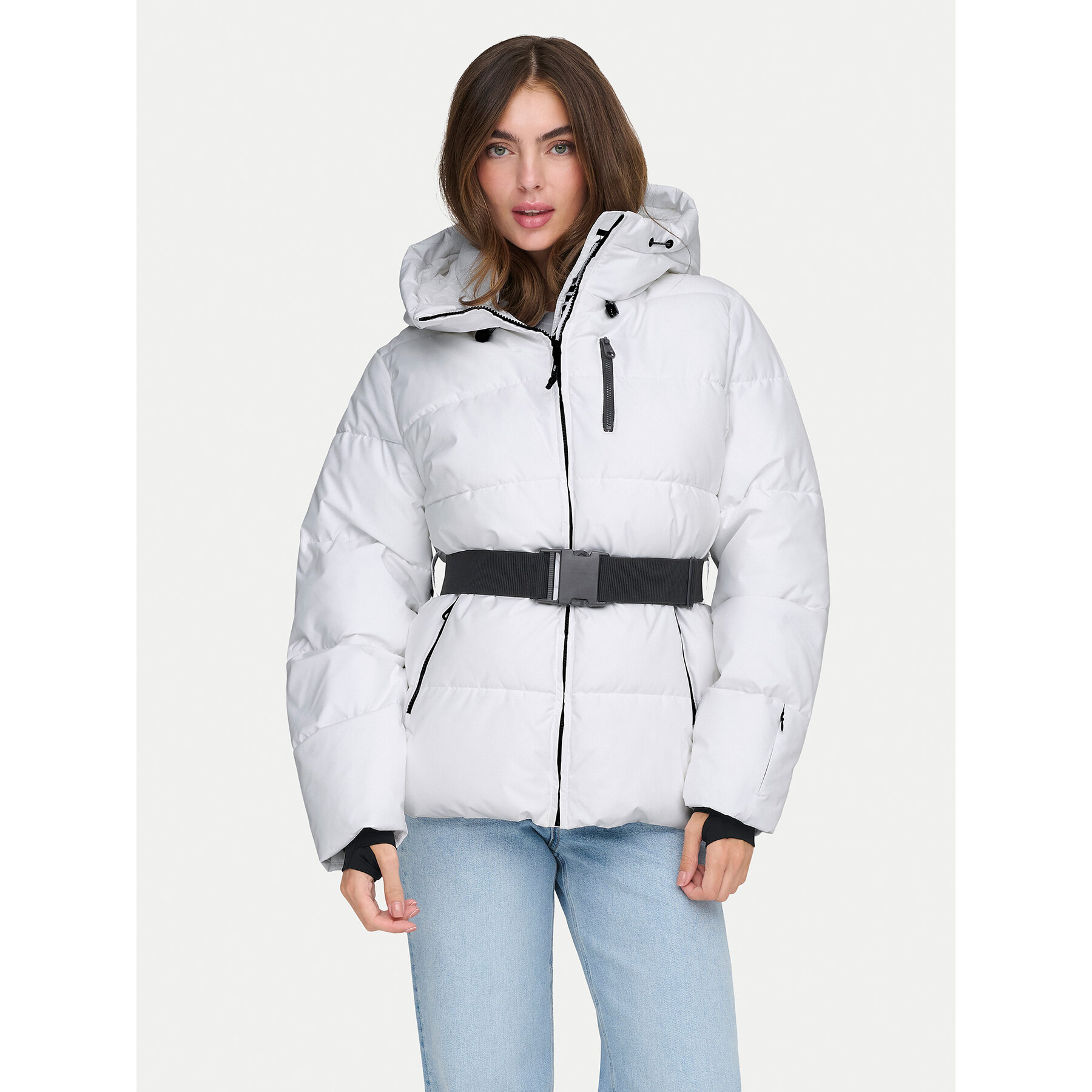 ONLY Kurtka zimowa Harper 15352040 Biały Regular Fit
