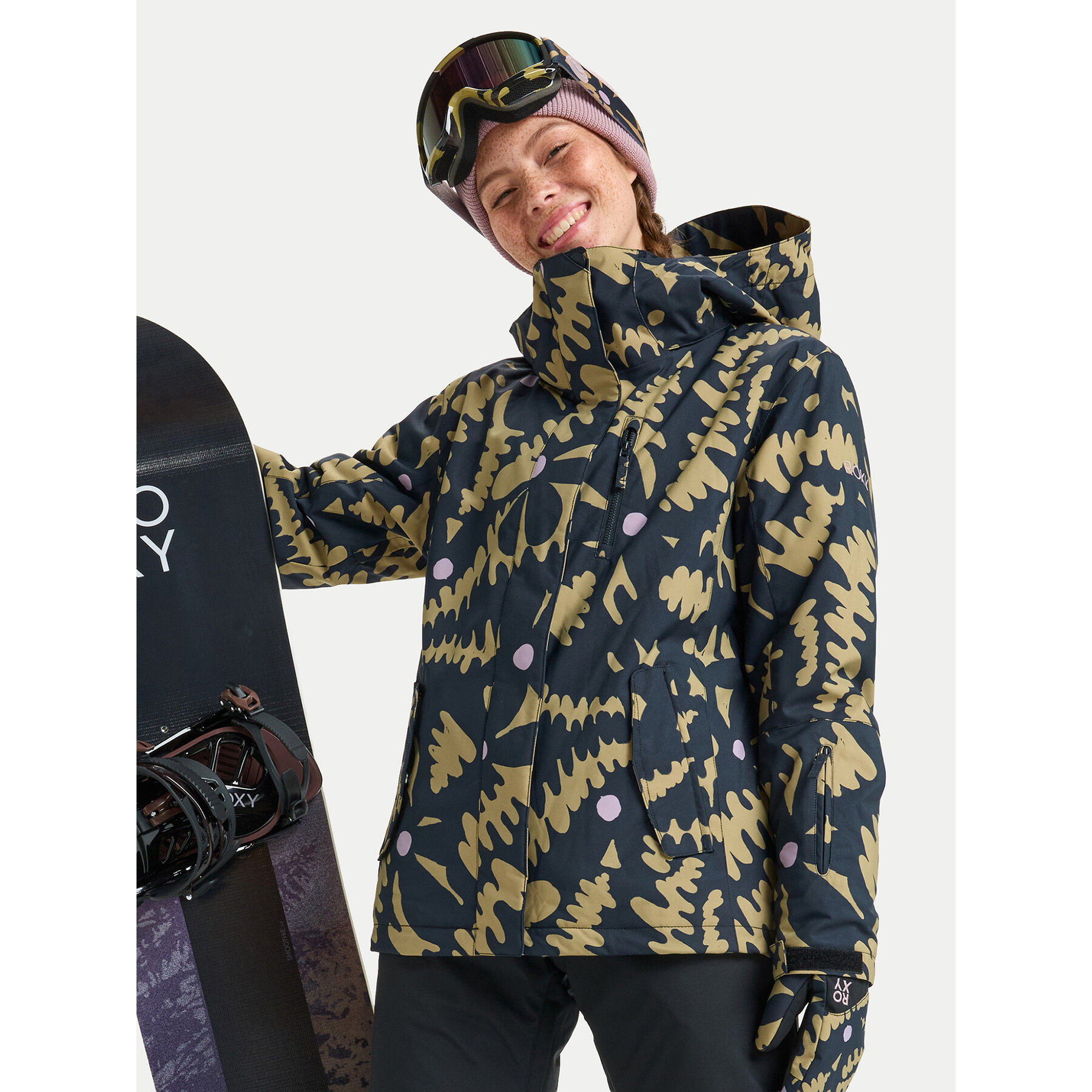 Roxy Kurtka snowboardowa Jetty ERJTJ03529 Czarny Regular Fit