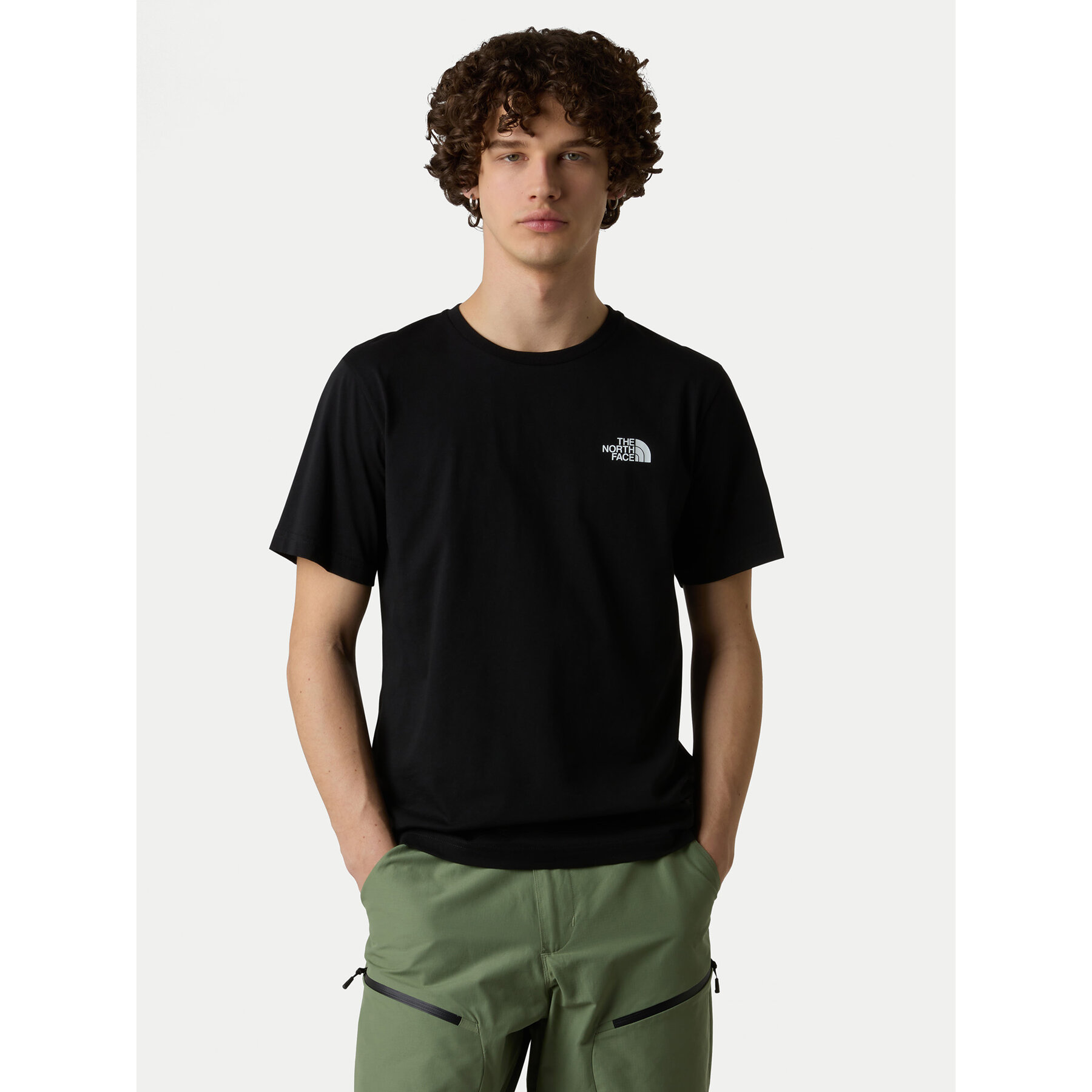 The North Face T-Shirt Vertical NF0A8EE7 Czarny Regular Fit