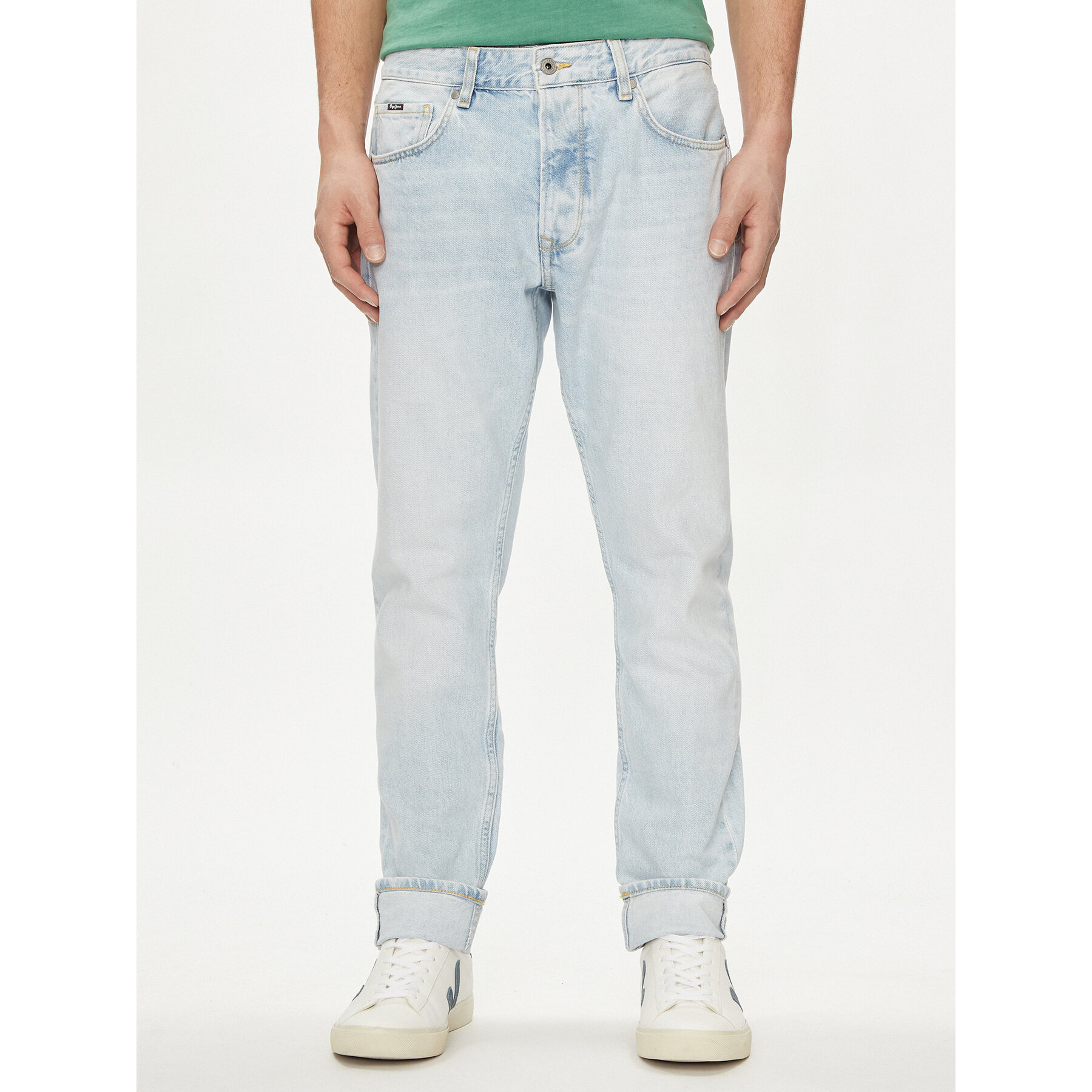 Pepe Jeans Jeansy PM207392 Błękitny Tapered Fit