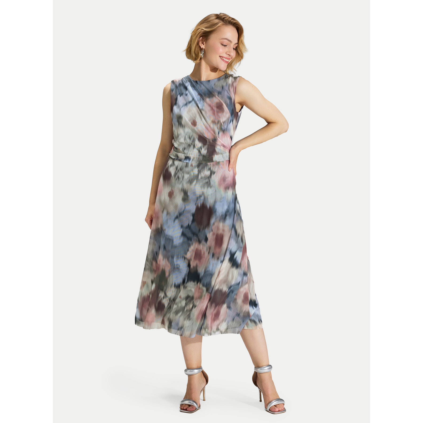 Swing Sukienka koktajlowa 5AK05200 Kolorowy Regular Fit