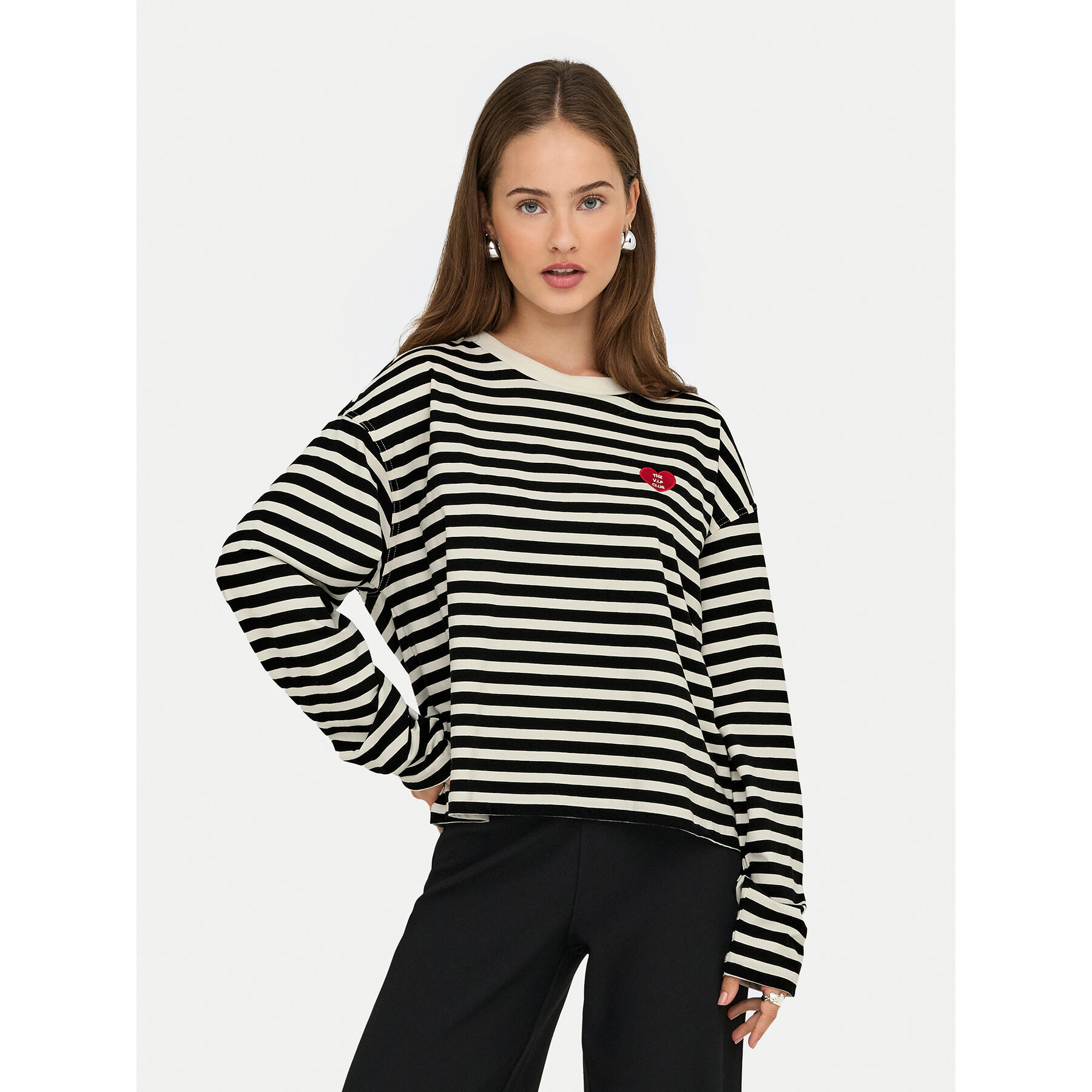 ONLY Bluzka Livina 15359682 Czarny Regular Fit
