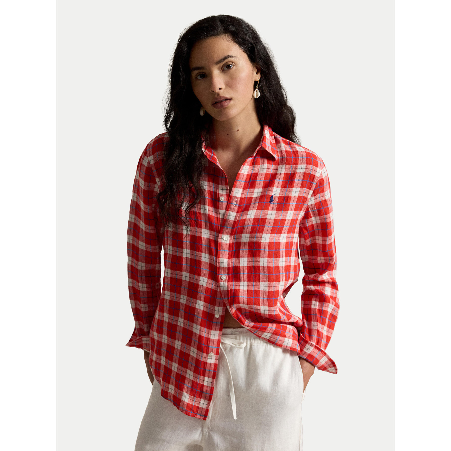 Polo Ralph Lauren Koszula 211970733500 Czerwony Classic Fit