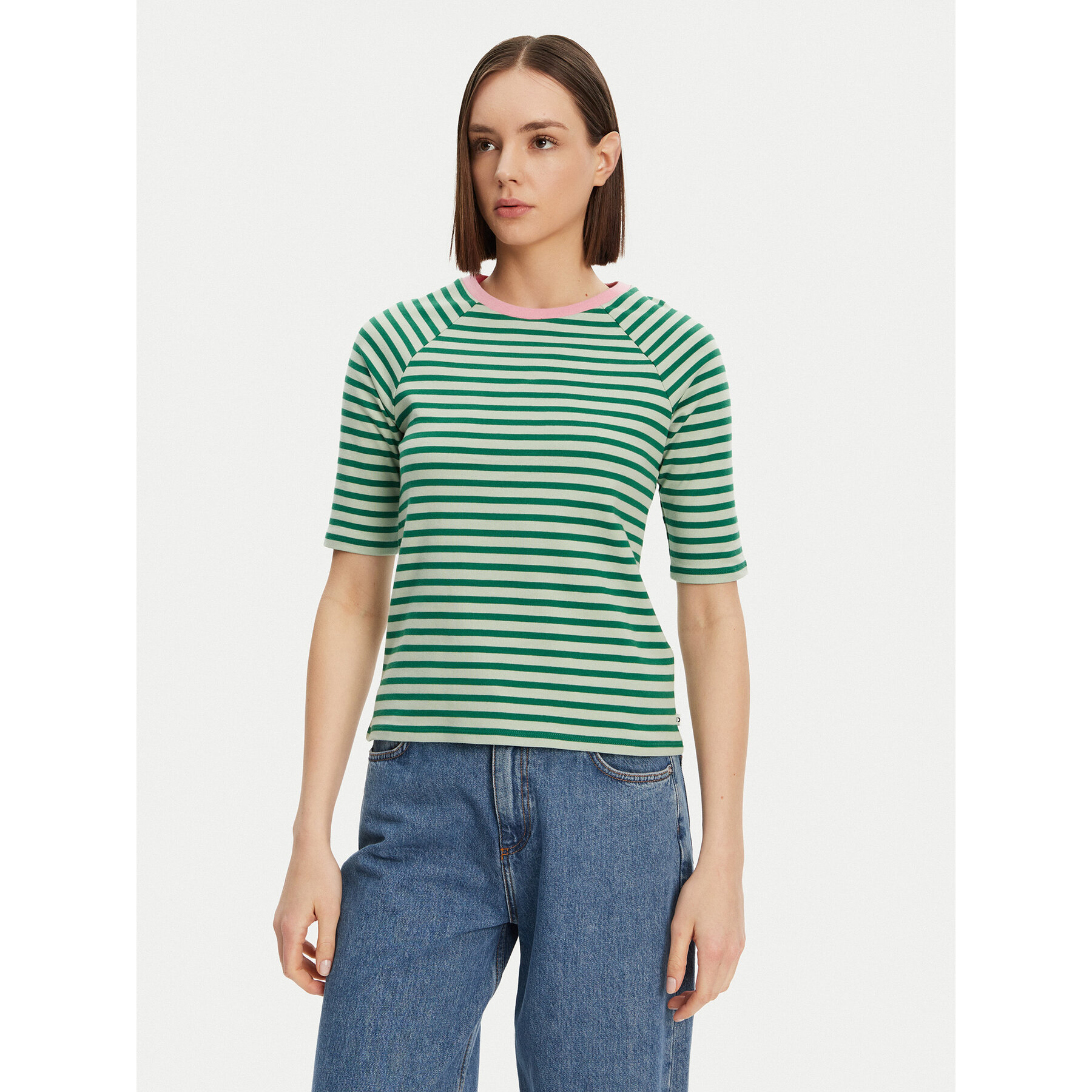 Tom Tailor Denim T-Shirt 1045410 Zielony Regular Fit